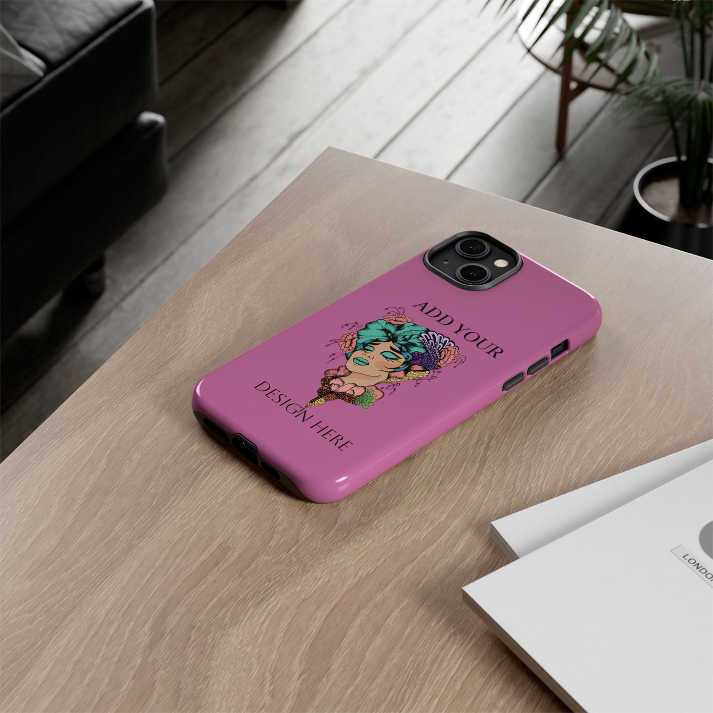 Tough Cases Phone Case, Custom Art Case for Her, Unique Gift, Flower Design, Personalized Phone Accessory, Stylish Cell Cover