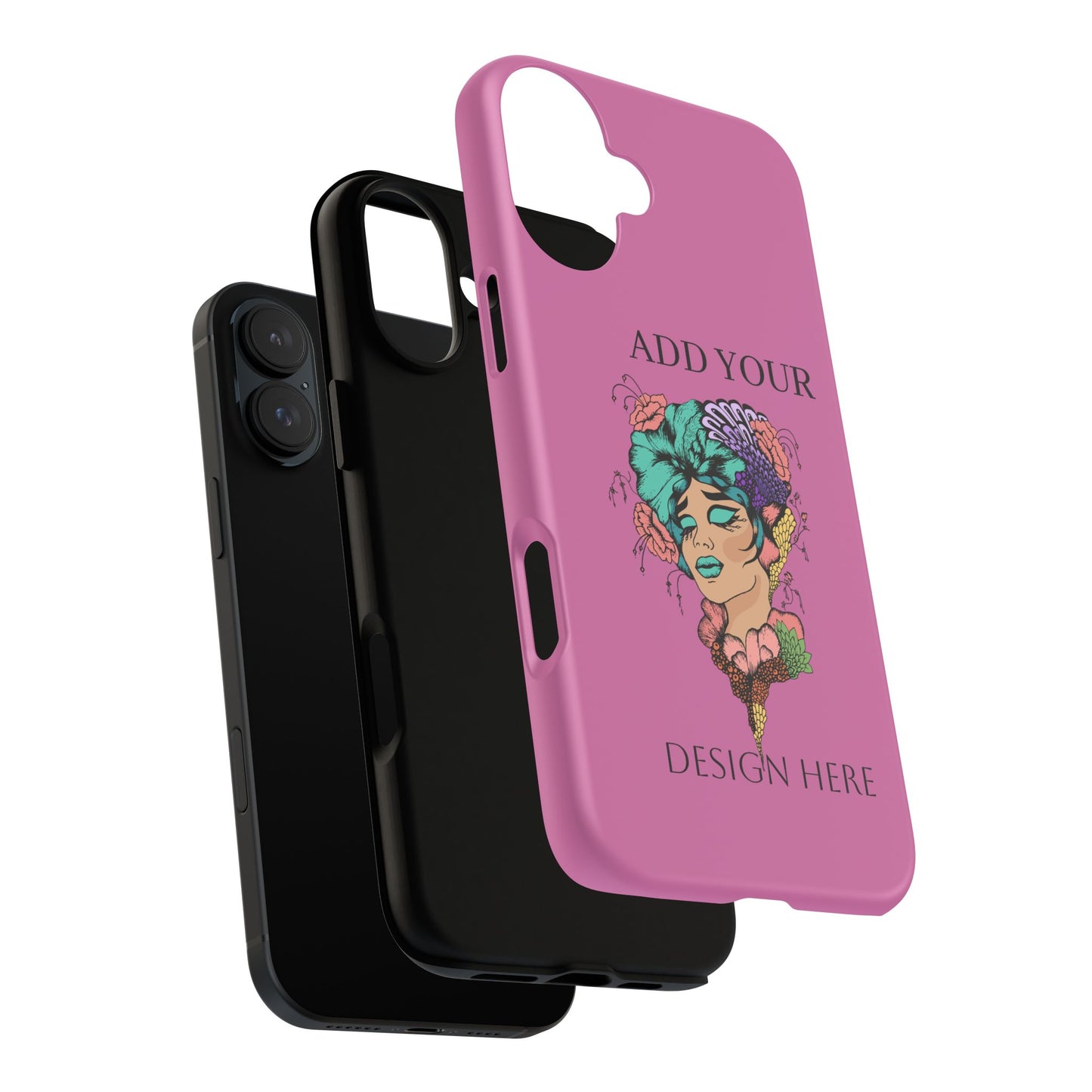 Tough Cases Phone Case, Custom Art Case for Her, Unique Gift, Flower Design, Personalized Phone Accessory, Stylish Cell Cover