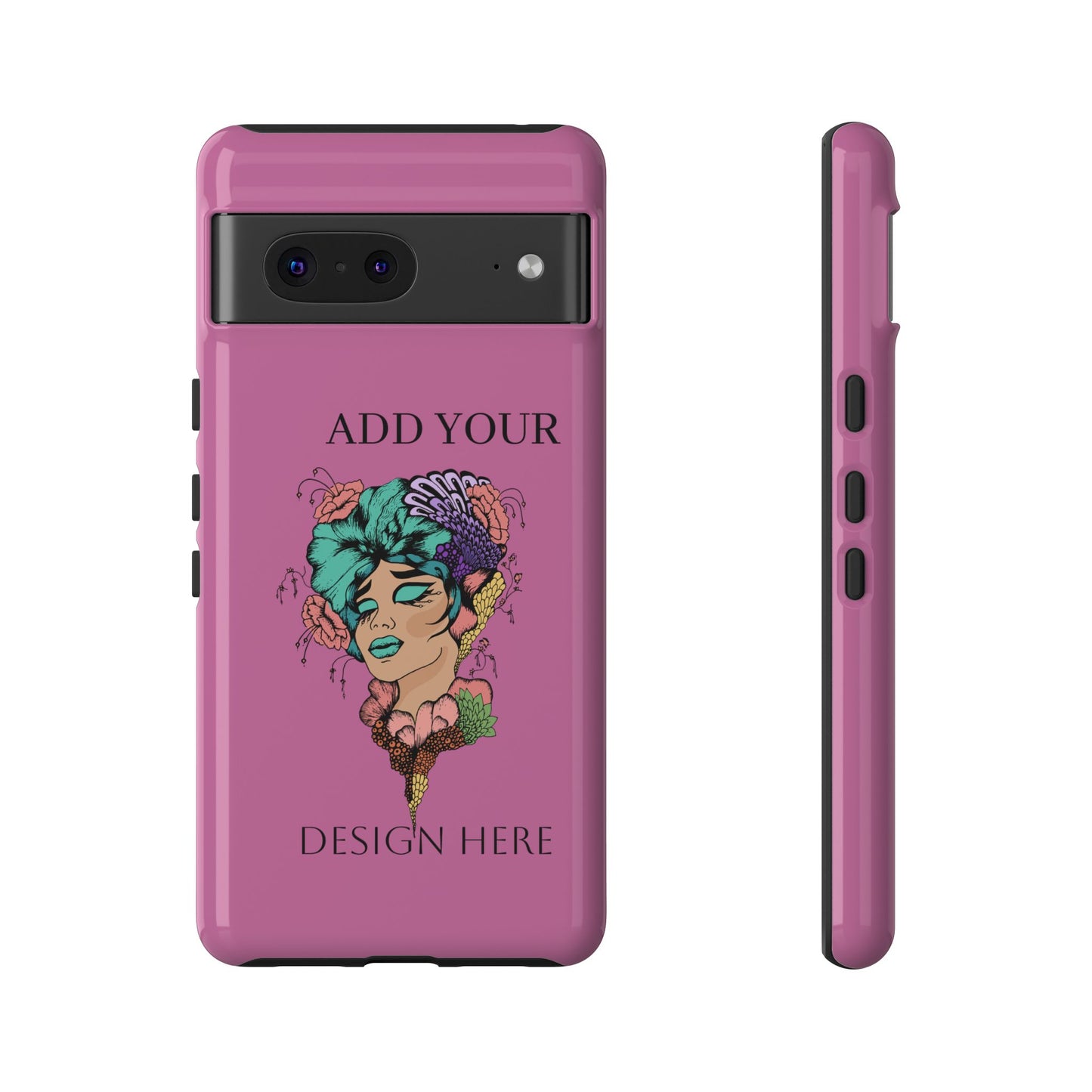Tough Cases Phone Case, Custom Art Case for Her, Unique Gift, Flower Design, Personalized Phone Accessory, Stylish Cell Cover