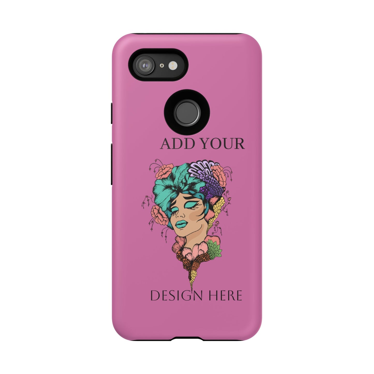 Tough Cases Phone Case, Custom Art Case for Her, Unique Gift, Flower Design, Personalized Phone Accessory, Stylish Cell Cover