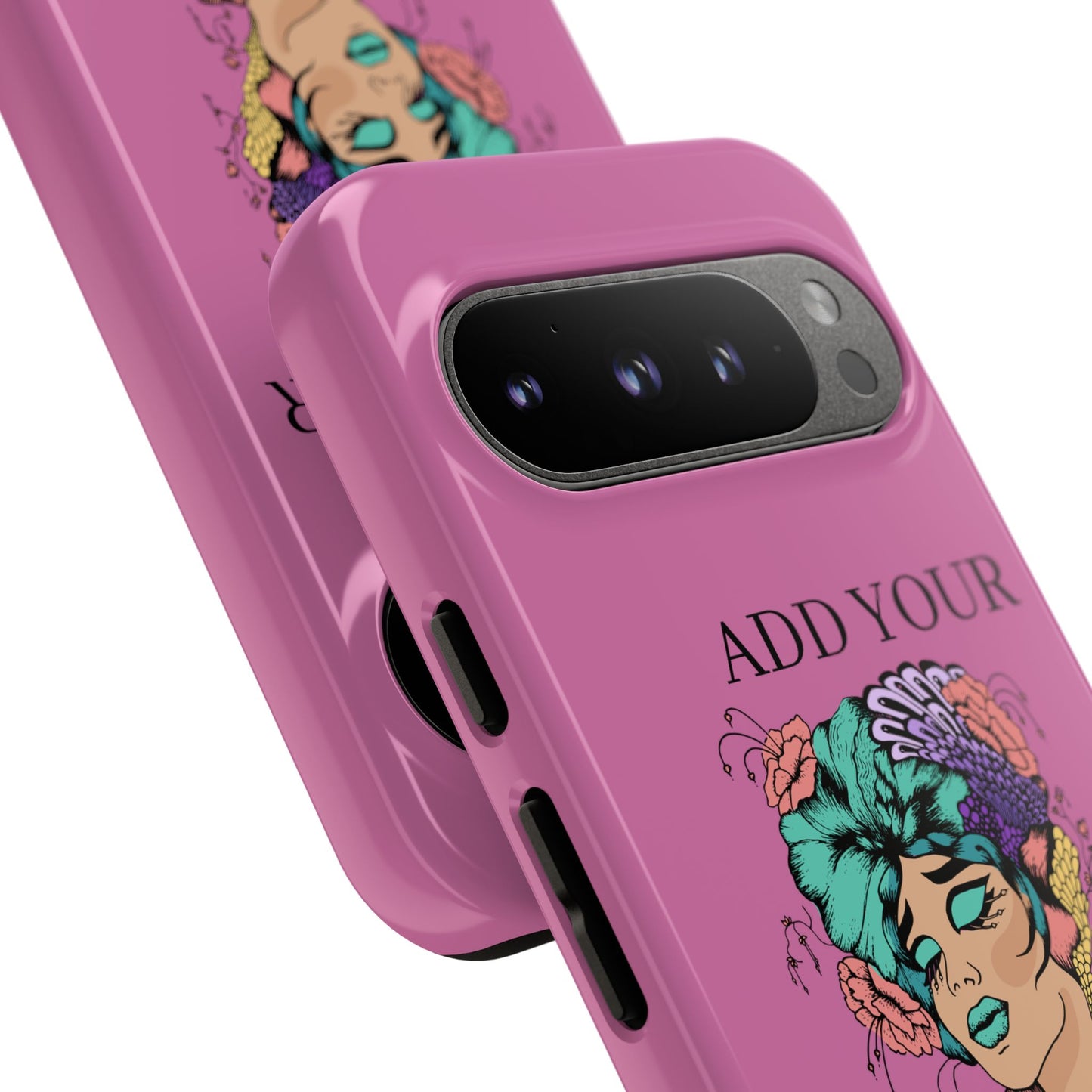 Tough Cases Phone Case, Custom Art Case for Her, Unique Gift, Flower Design, Personalized Phone Accessory, Stylish Cell Cover