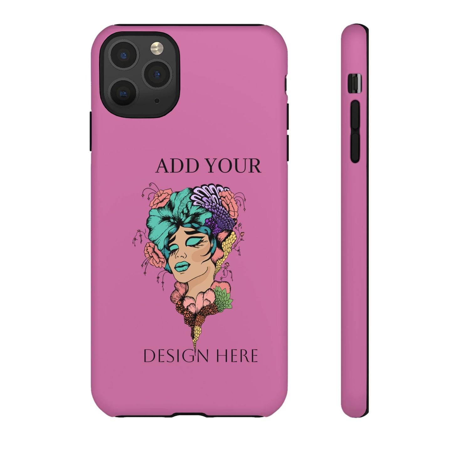 Tough Cases Phone Case, Custom Art Case for Her, Unique Gift, Flower Design, Personalized Phone Accessory, Stylish Cell Cover