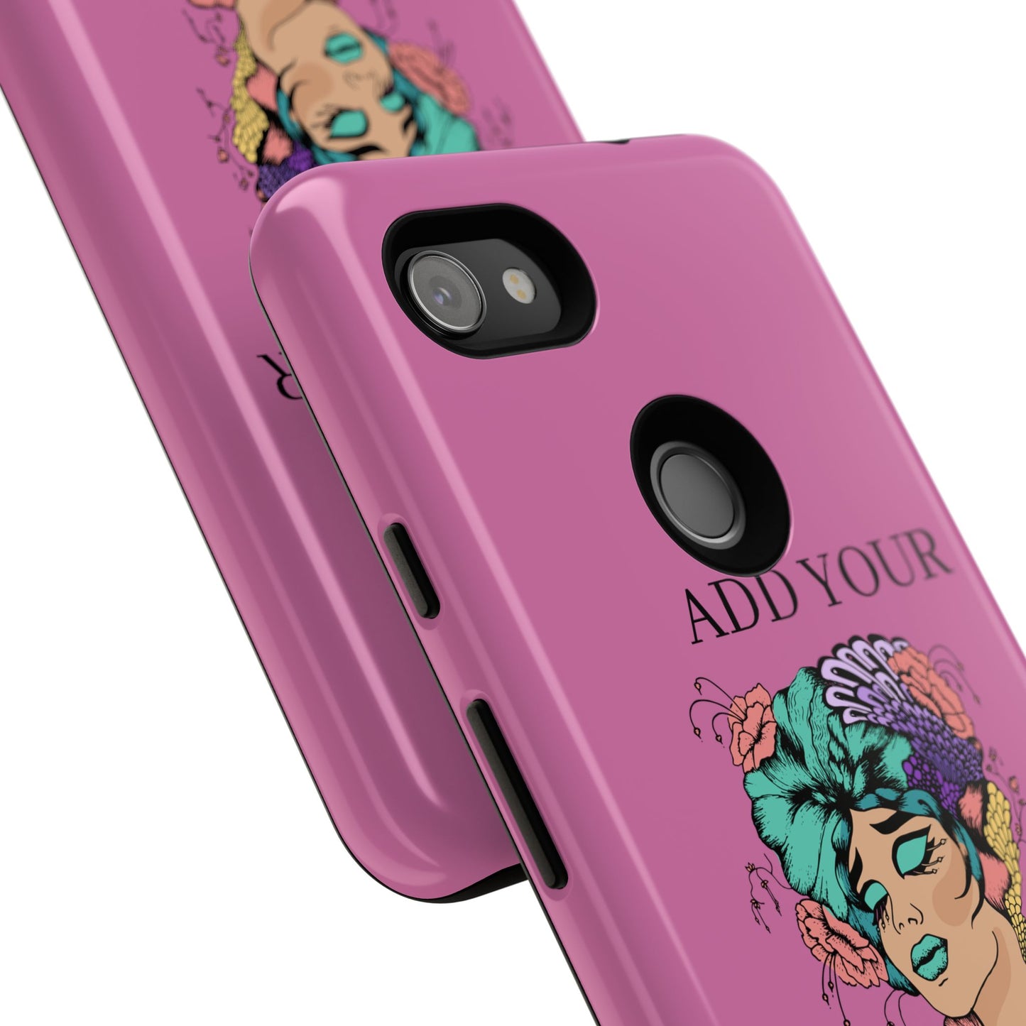 Tough Cases Phone Case, Custom Art Case for Her, Unique Gift, Flower Design, Personalized Phone Accessory, Stylish Cell Cover