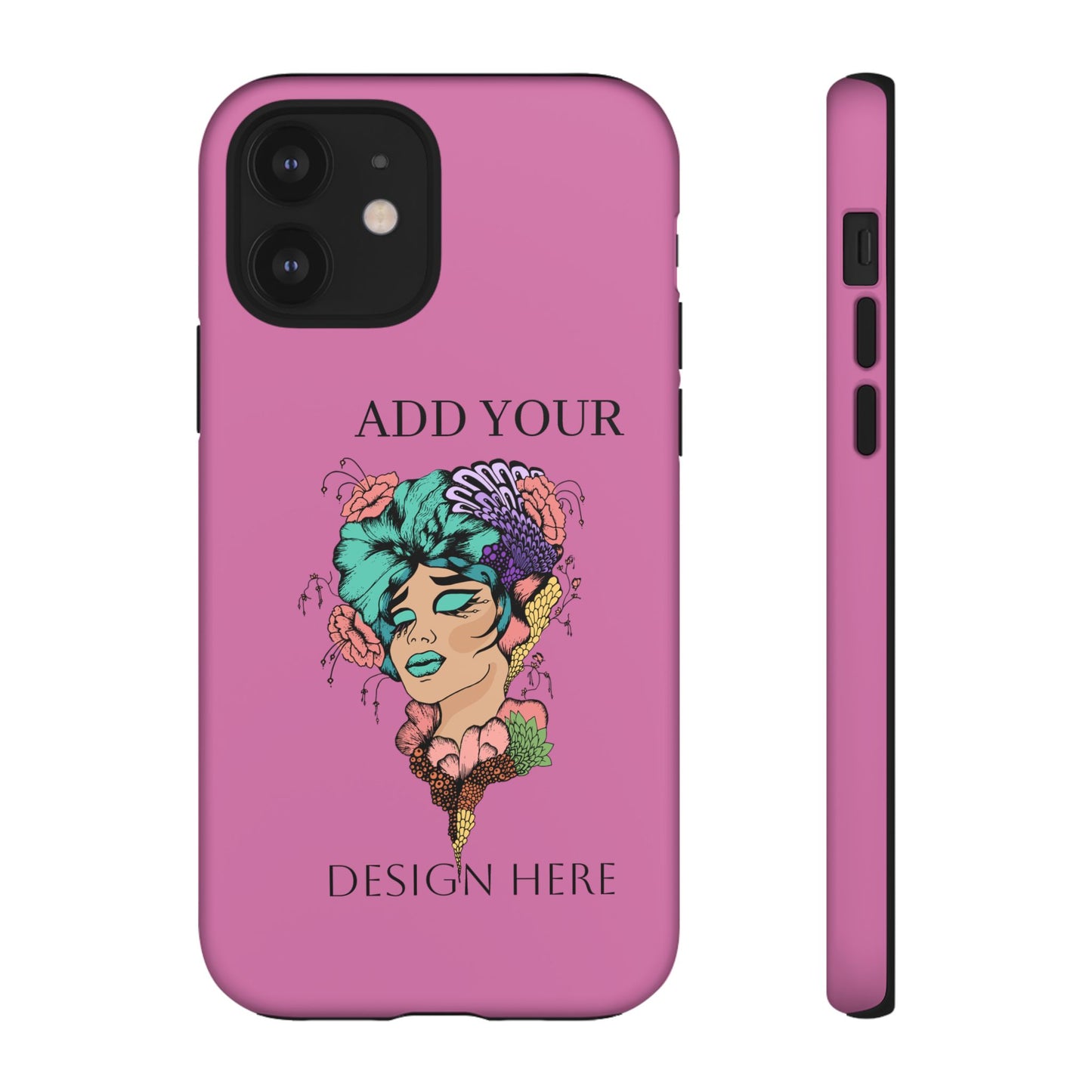 Tough Cases Phone Case, Custom Art Case for Her, Unique Gift, Flower Design, Personalized Phone Accessory, Stylish Cell Cover