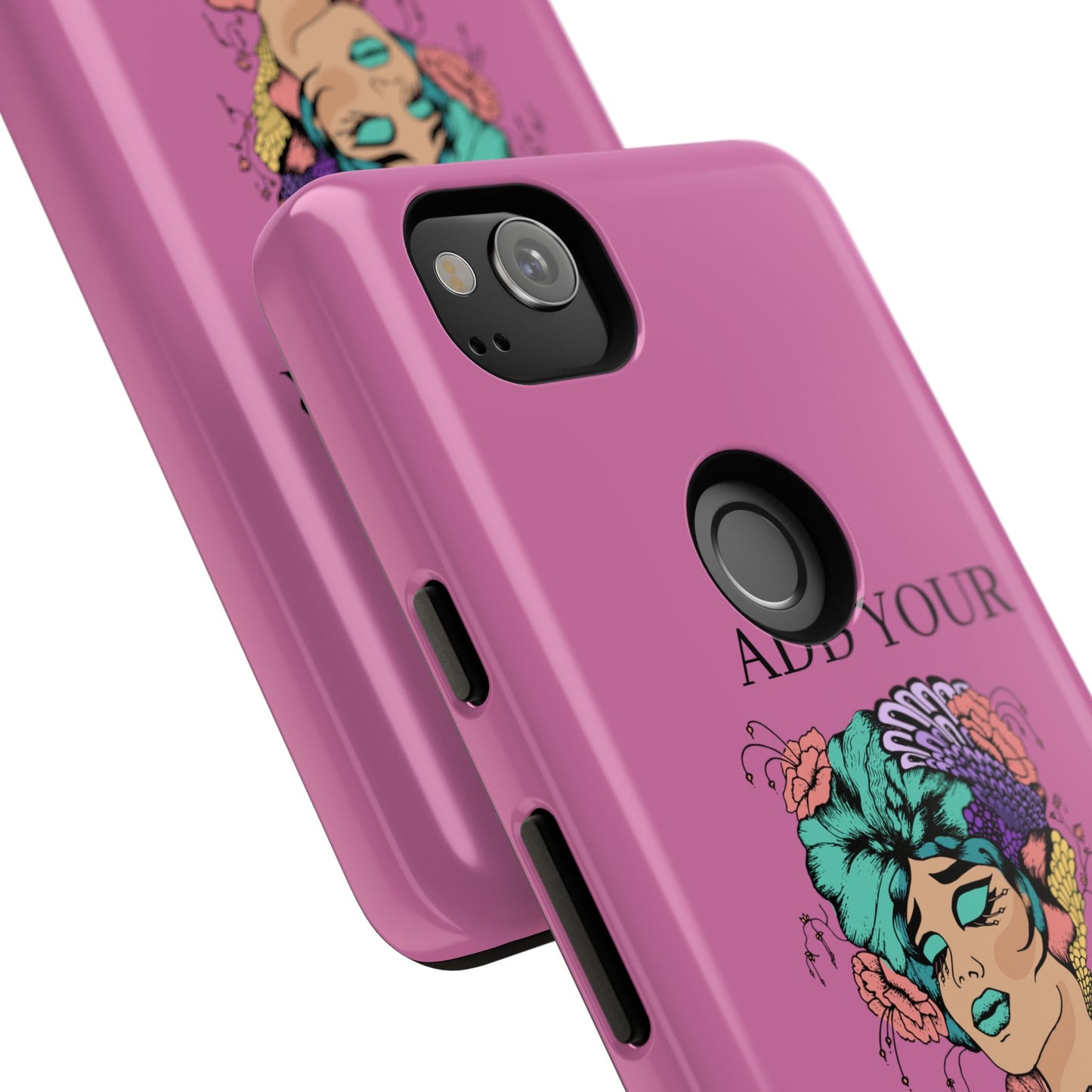 Tough Cases Phone Case, Custom Art Case for Her, Unique Gift, Flower Design, Personalized Phone Accessory, Stylish Cell Cover