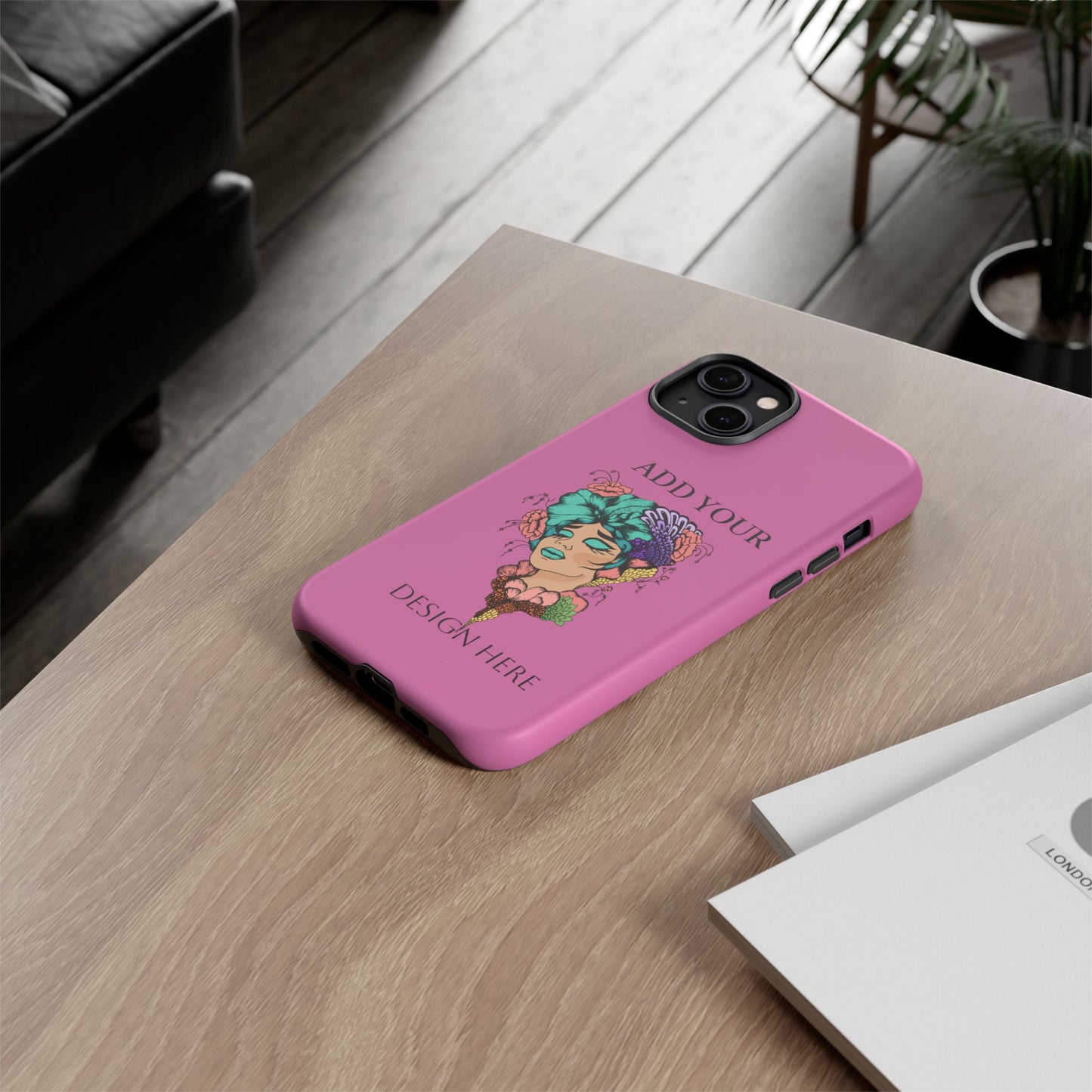 Tough Cases Phone Case, Custom Art Case for Her, Unique Gift, Flower Design, Personalized Phone Accessory, Stylish Cell Cover