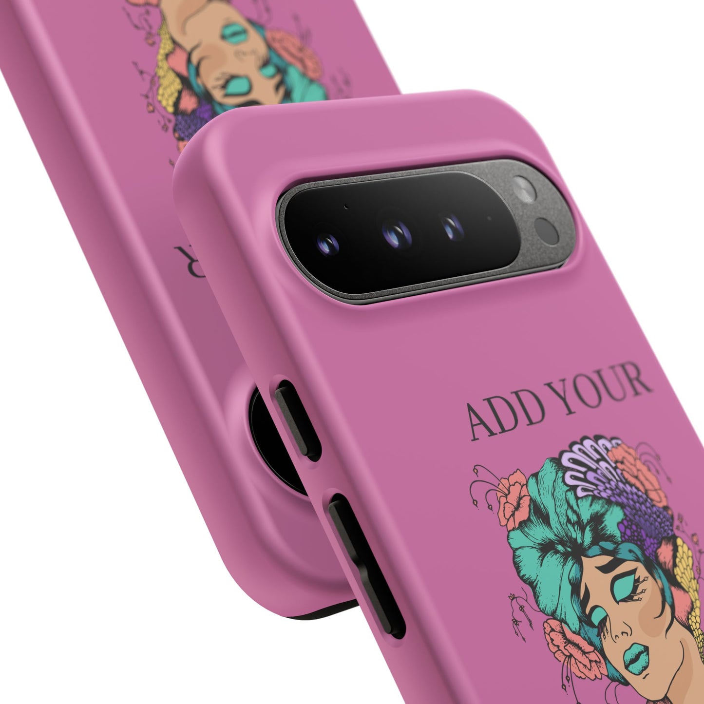 Tough Cases Phone Case, Custom Art Case for Her, Unique Gift, Flower Design, Personalized Phone Accessory, Stylish Cell Cover
