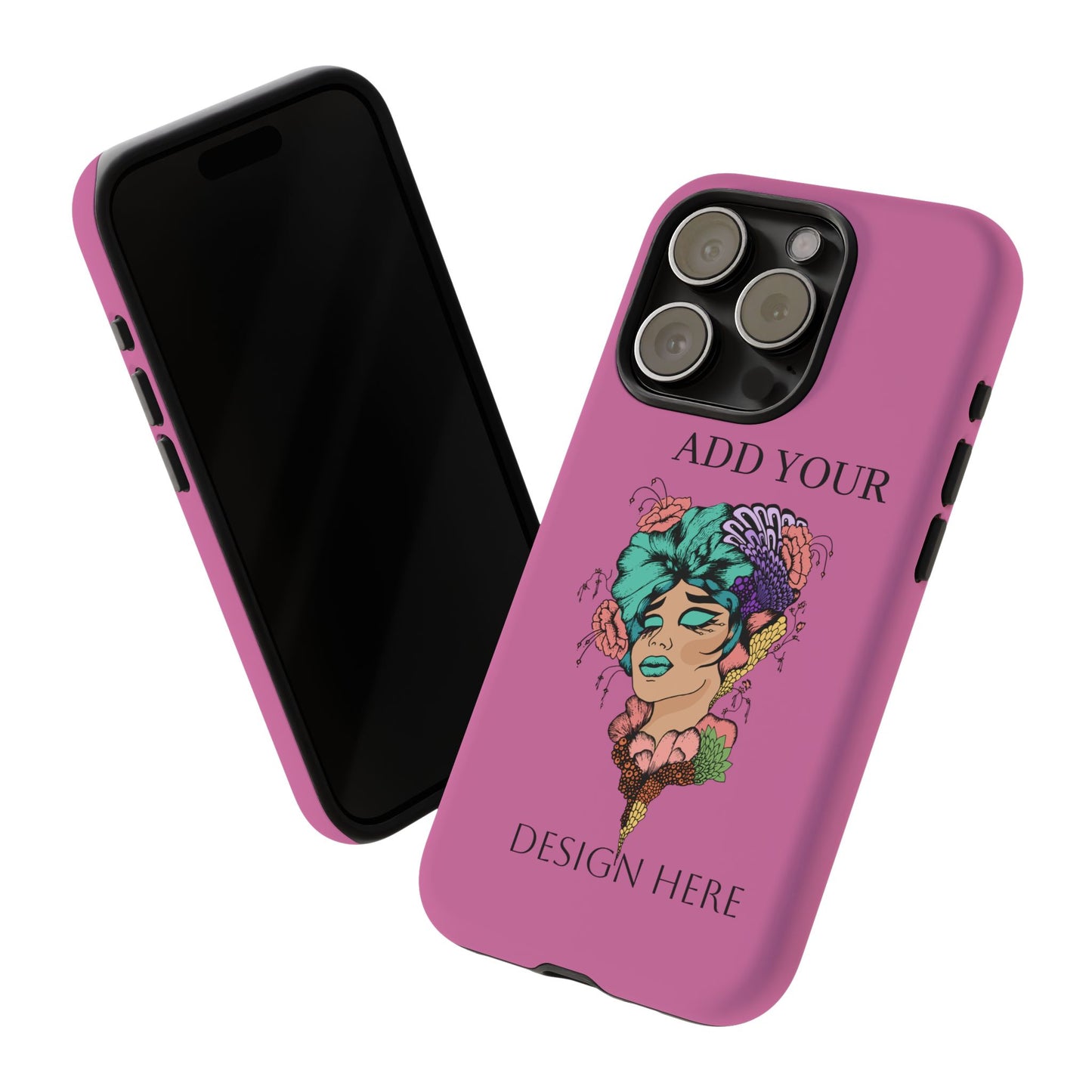 Tough Cases Phone Case, Custom Art Case for Her, Unique Gift, Flower Design, Personalized Phone Accessory, Stylish Cell Cover