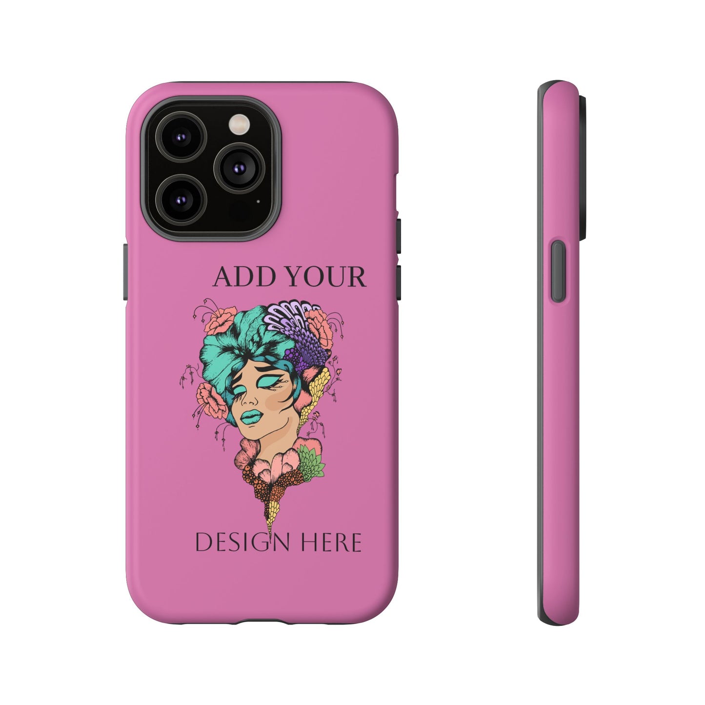 Tough Cases Phone Case, Custom Art Case for Her, Unique Gift, Flower Design, Personalized Phone Accessory, Stylish Cell Cover