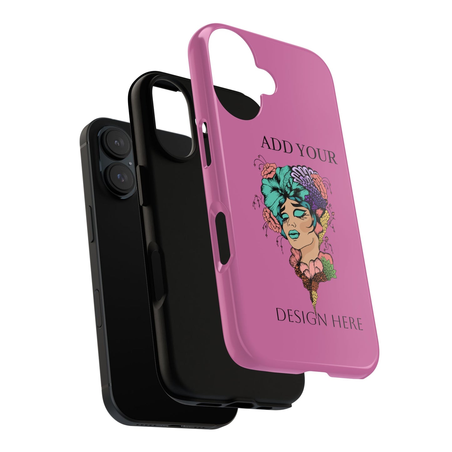Tough Cases Phone Case, Custom Art Case for Her, Unique Gift, Flower Design, Personalized Phone Accessory, Stylish Cell Cover