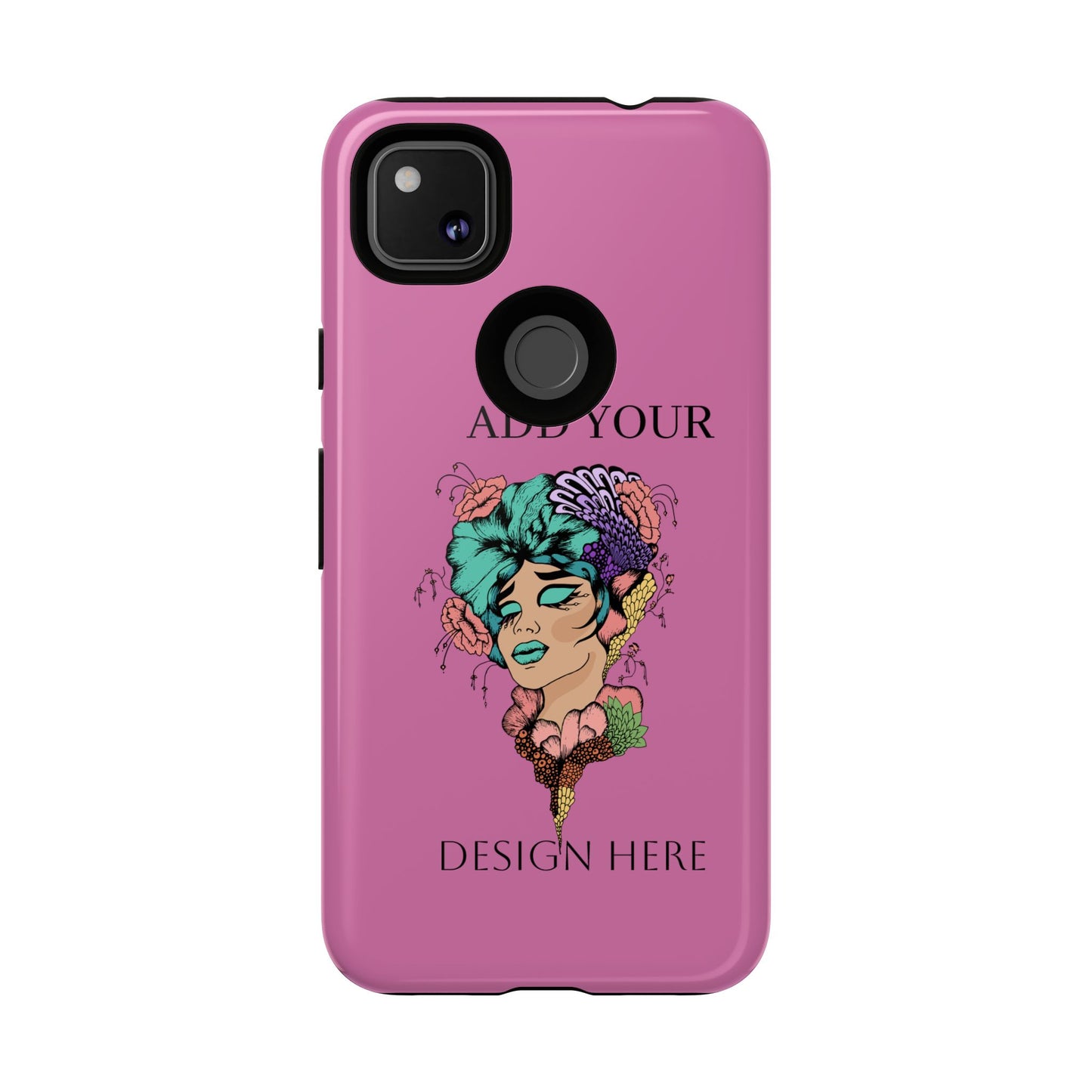 Tough Cases Phone Case, Custom Art Case for Her, Unique Gift, Flower Design, Personalized Phone Accessory, Stylish Cell Cover