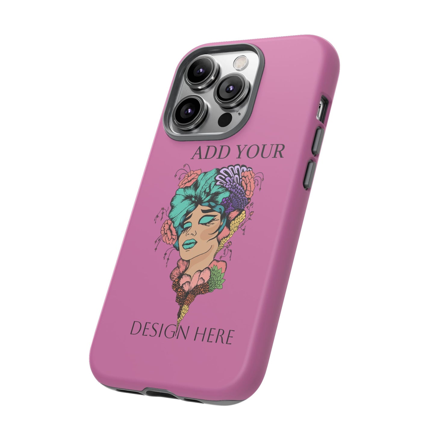 Tough Cases Phone Case, Custom Art Case for Her, Unique Gift, Flower Design, Personalized Phone Accessory, Stylish Cell Cover