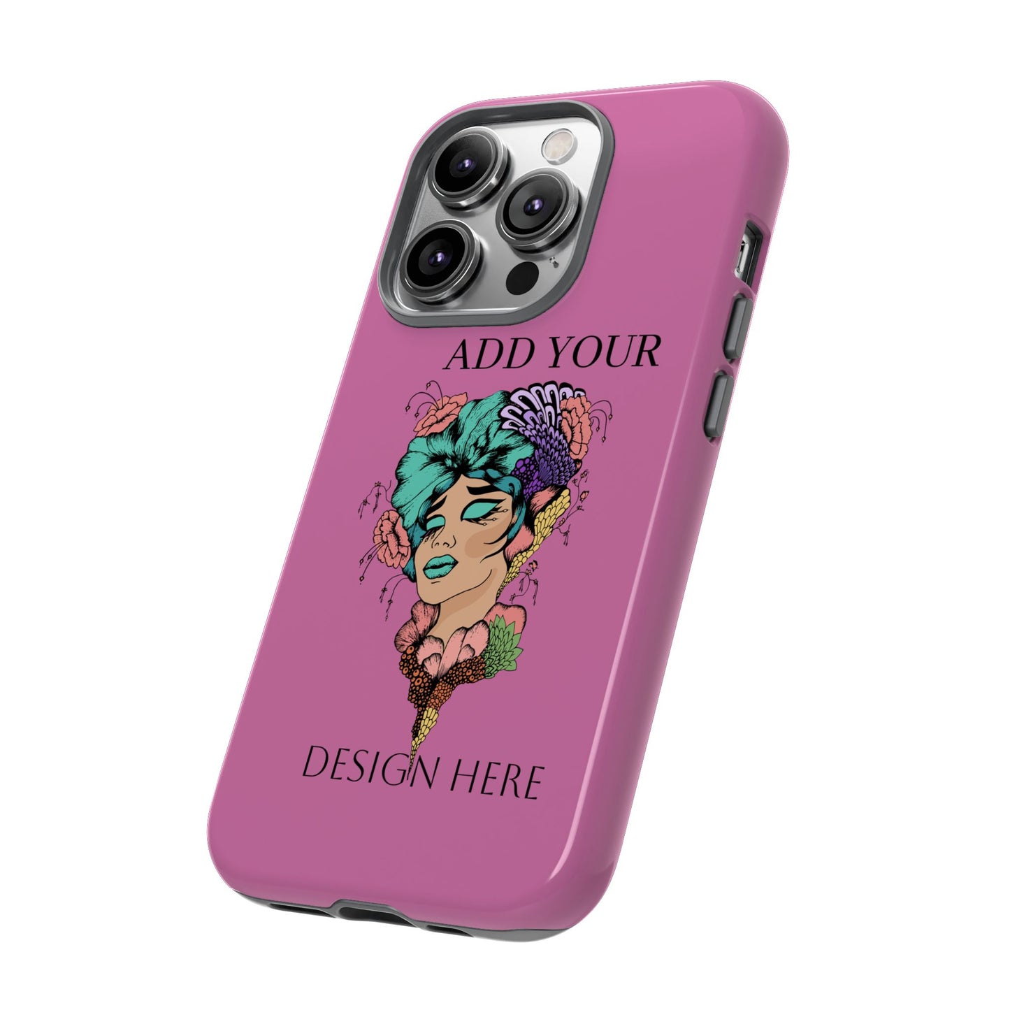 Tough Cases Phone Case, Custom Art Case for Her, Unique Gift, Flower Design, Personalized Phone Accessory, Stylish Cell Cover
