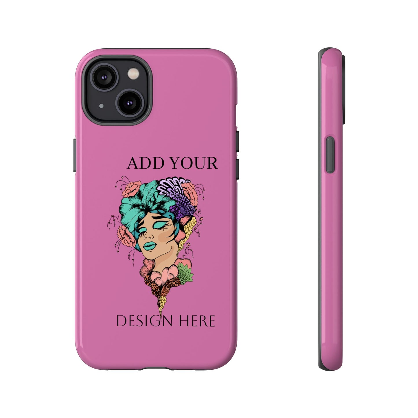 Tough Cases Phone Case, Custom Art Case for Her, Unique Gift, Flower Design, Personalized Phone Accessory, Stylish Cell Cover