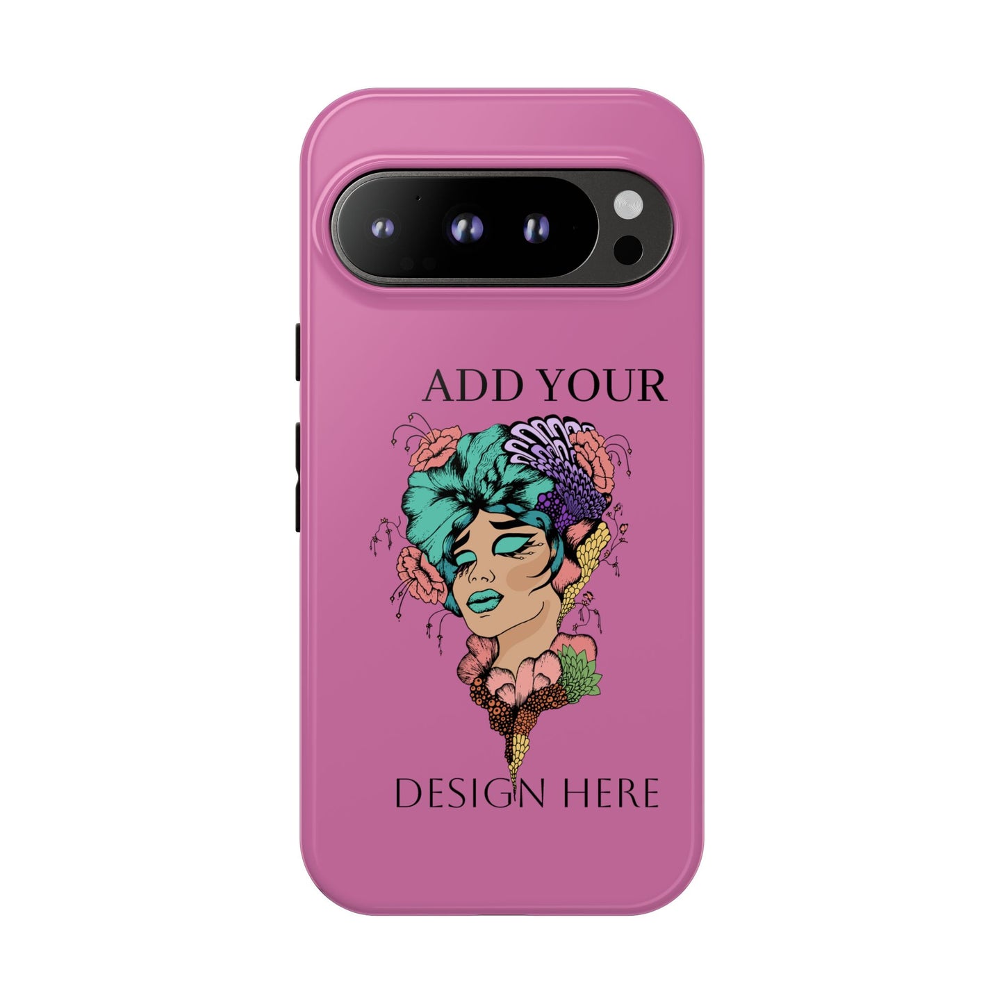 Tough Cases Phone Case, Custom Art Case for Her, Unique Gift, Flower Design, Personalized Phone Accessory, Stylish Cell Cover