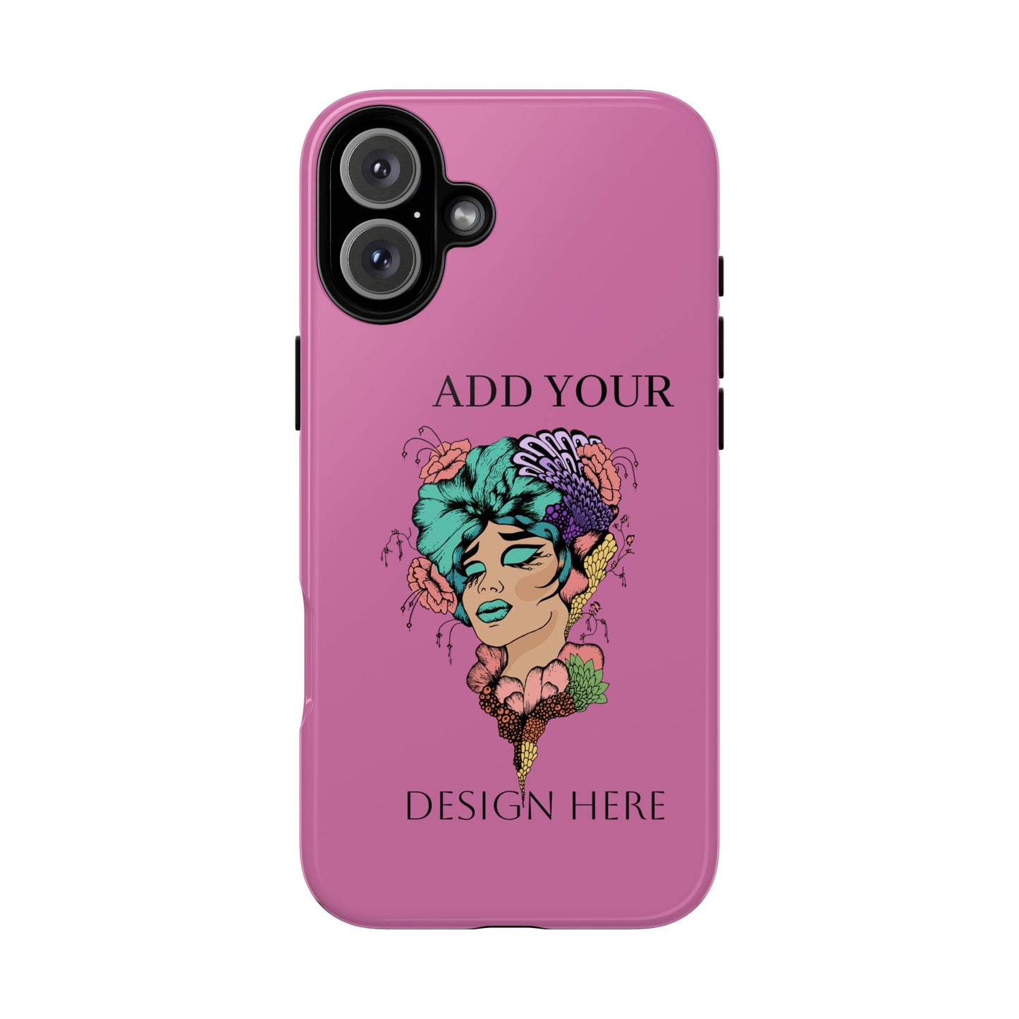 Tough Cases Phone Case, Custom Art Case for Her, Unique Gift, Flower Design, Personalized Phone Accessory, Stylish Cell Cover