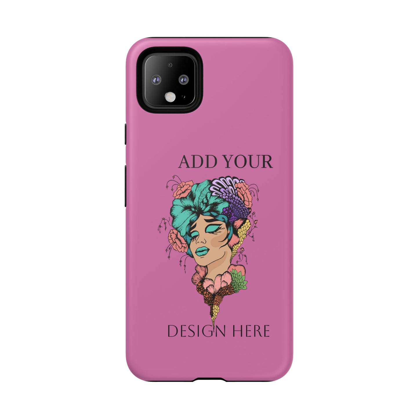 Tough Cases Phone Case, Custom Art Case for Her, Unique Gift, Flower Design, Personalized Phone Accessory, Stylish Cell Cover