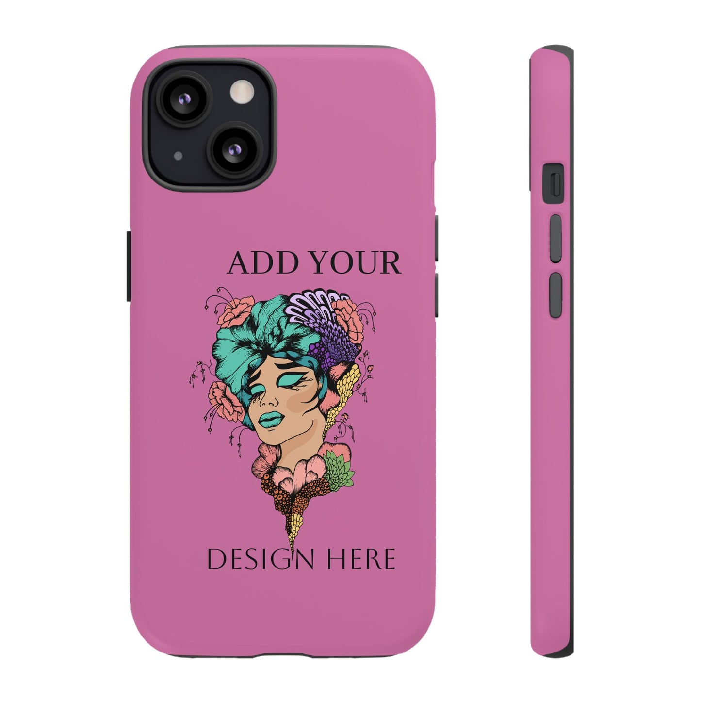 Tough Cases Phone Case, Custom Art Case for Her, Unique Gift, Flower Design, Personalized Phone Accessory, Stylish Cell Cover
