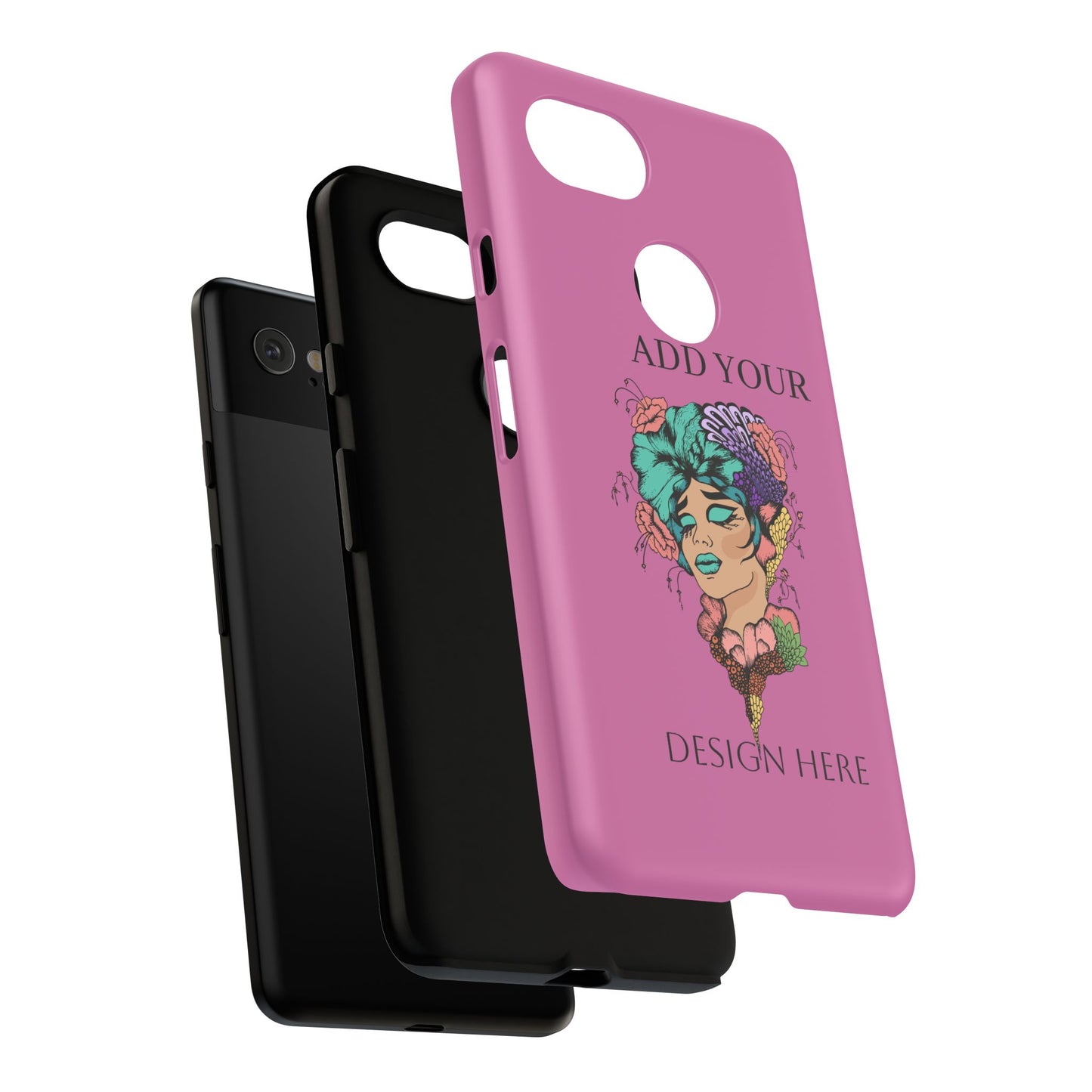 Tough Cases Phone Case, Custom Art Case for Her, Unique Gift, Flower Design, Personalized Phone Accessory, Stylish Cell Cover