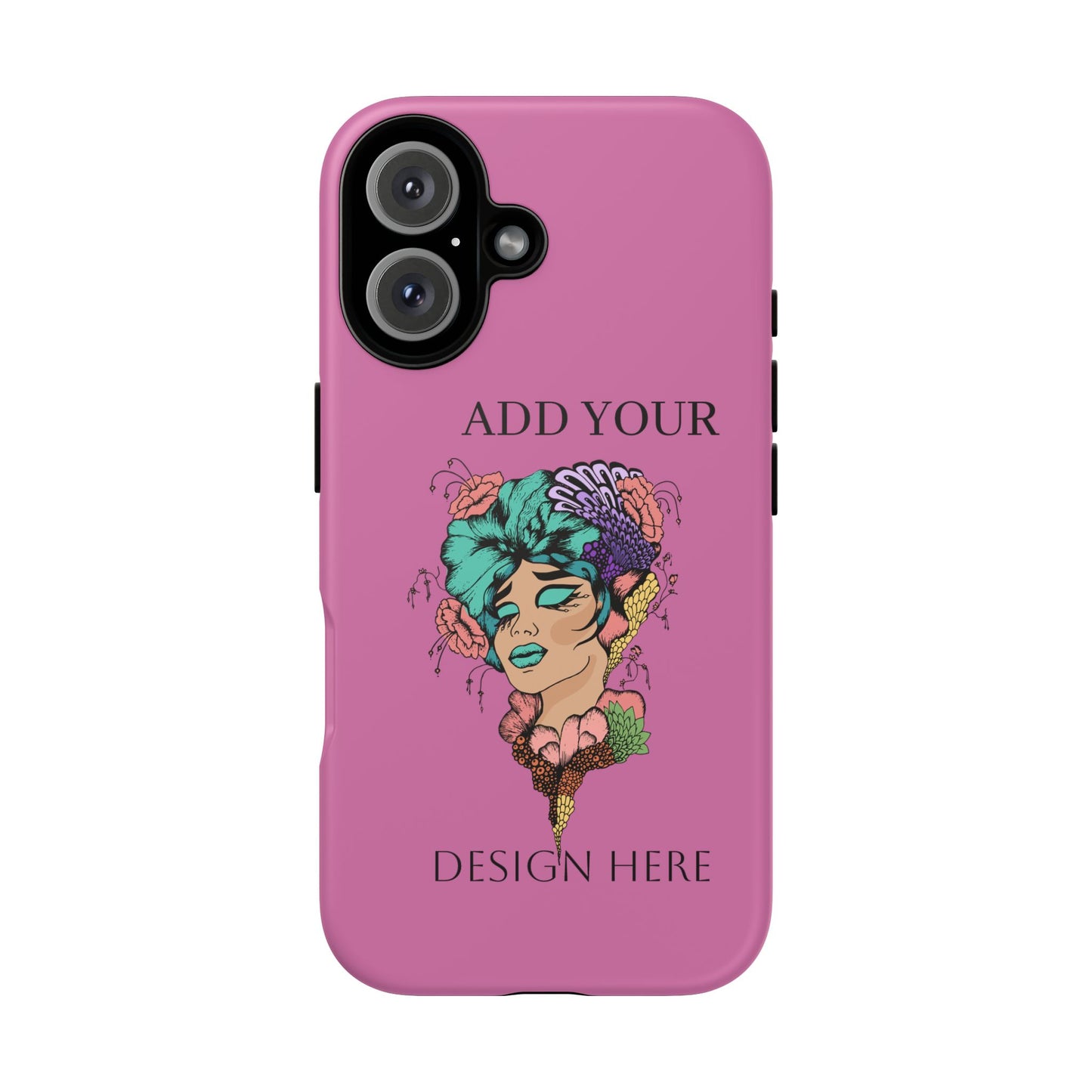 Tough Cases Phone Case, Custom Art Case for Her, Unique Gift, Flower Design, Personalized Phone Accessory, Stylish Cell Cover
