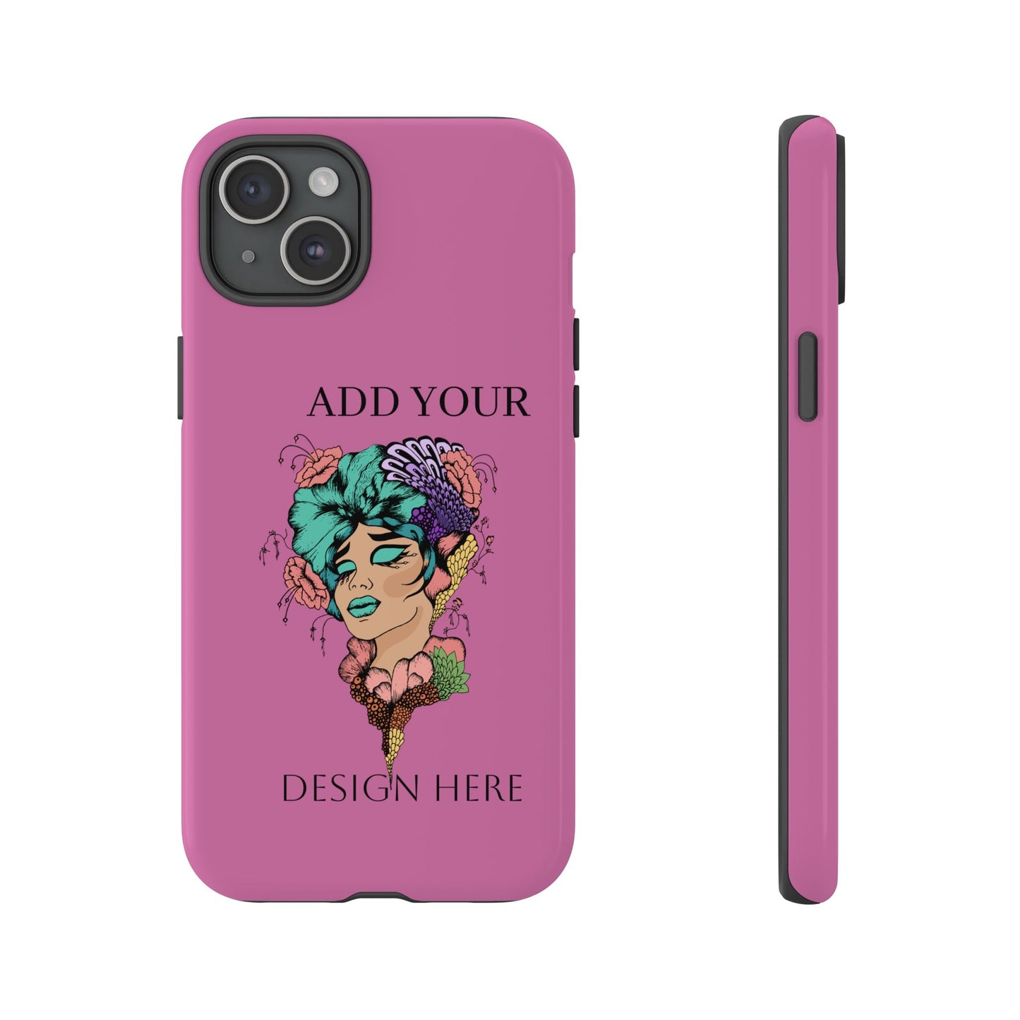Tough Cases Phone Case, Custom Art Case for Her, Unique Gift, Flower Design, Personalized Phone Accessory, Stylish Cell Cover