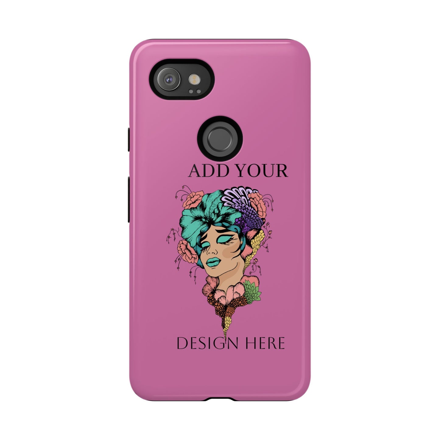 Tough Cases Phone Case, Custom Art Case for Her, Unique Gift, Flower Design, Personalized Phone Accessory, Stylish Cell Cover