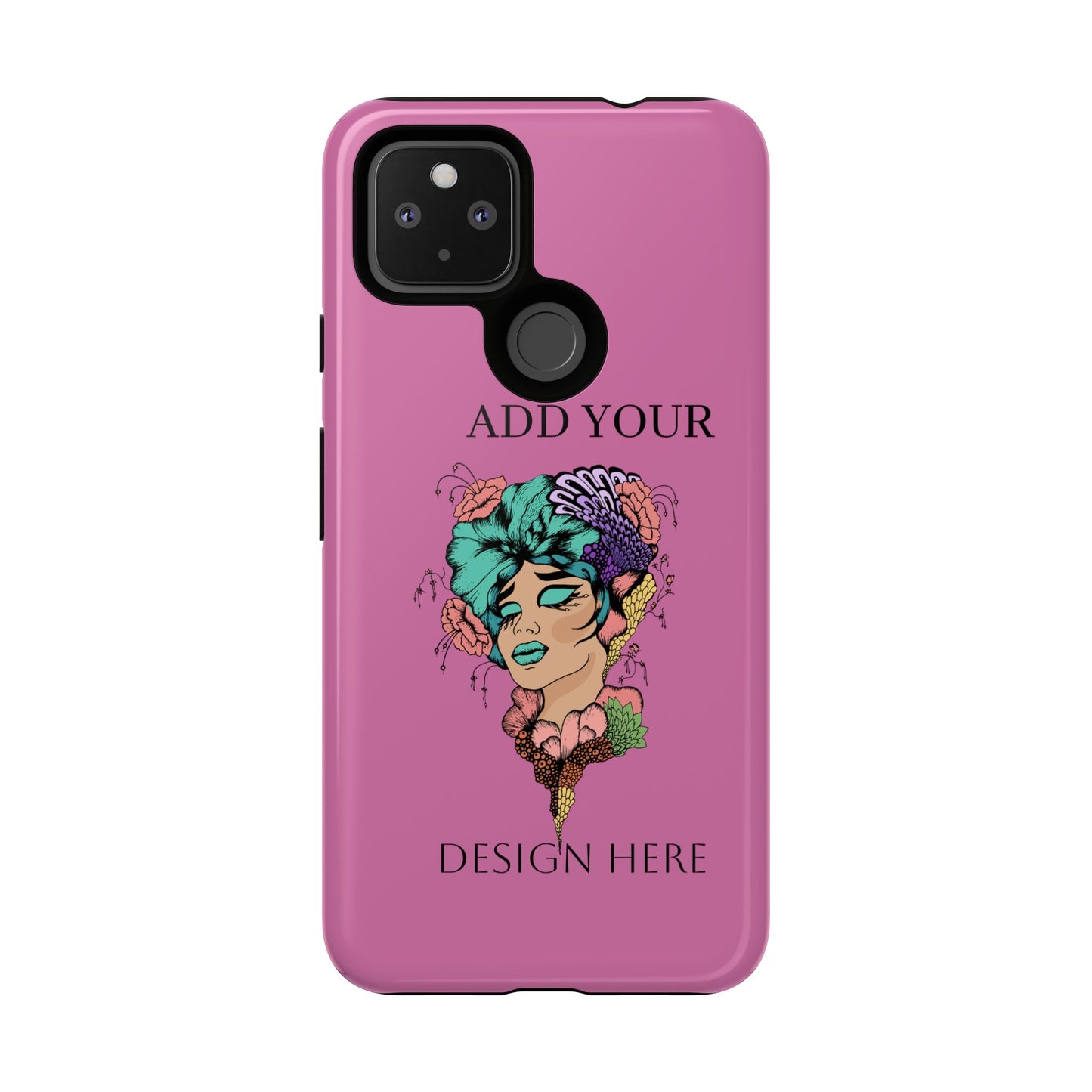 Tough Cases Phone Case, Custom Art Case for Her, Unique Gift, Flower Design, Personalized Phone Accessory, Stylish Cell Cover