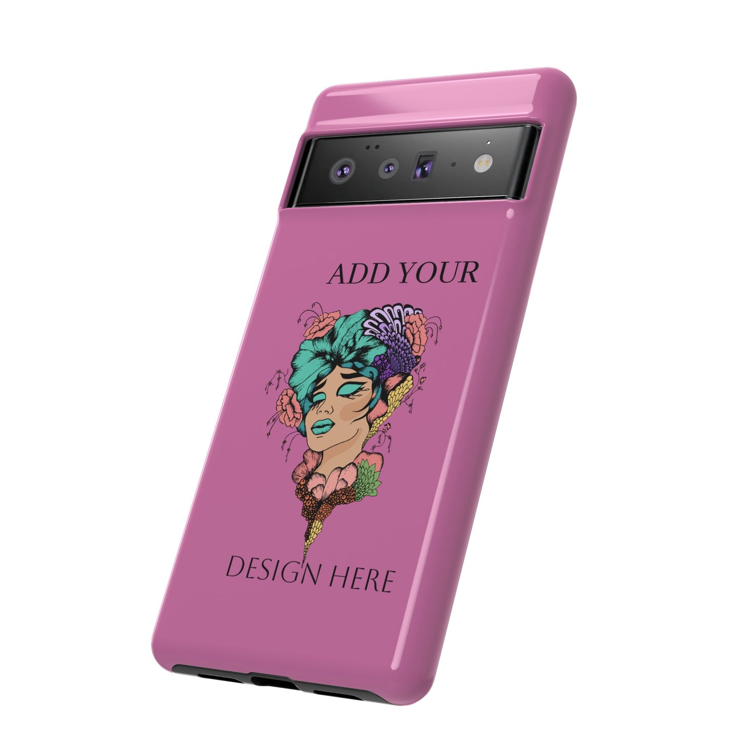 Tough Cases Phone Case, Custom Art Case for Her, Unique Gift, Flower Design, Personalized Phone Accessory, Stylish Cell Cover