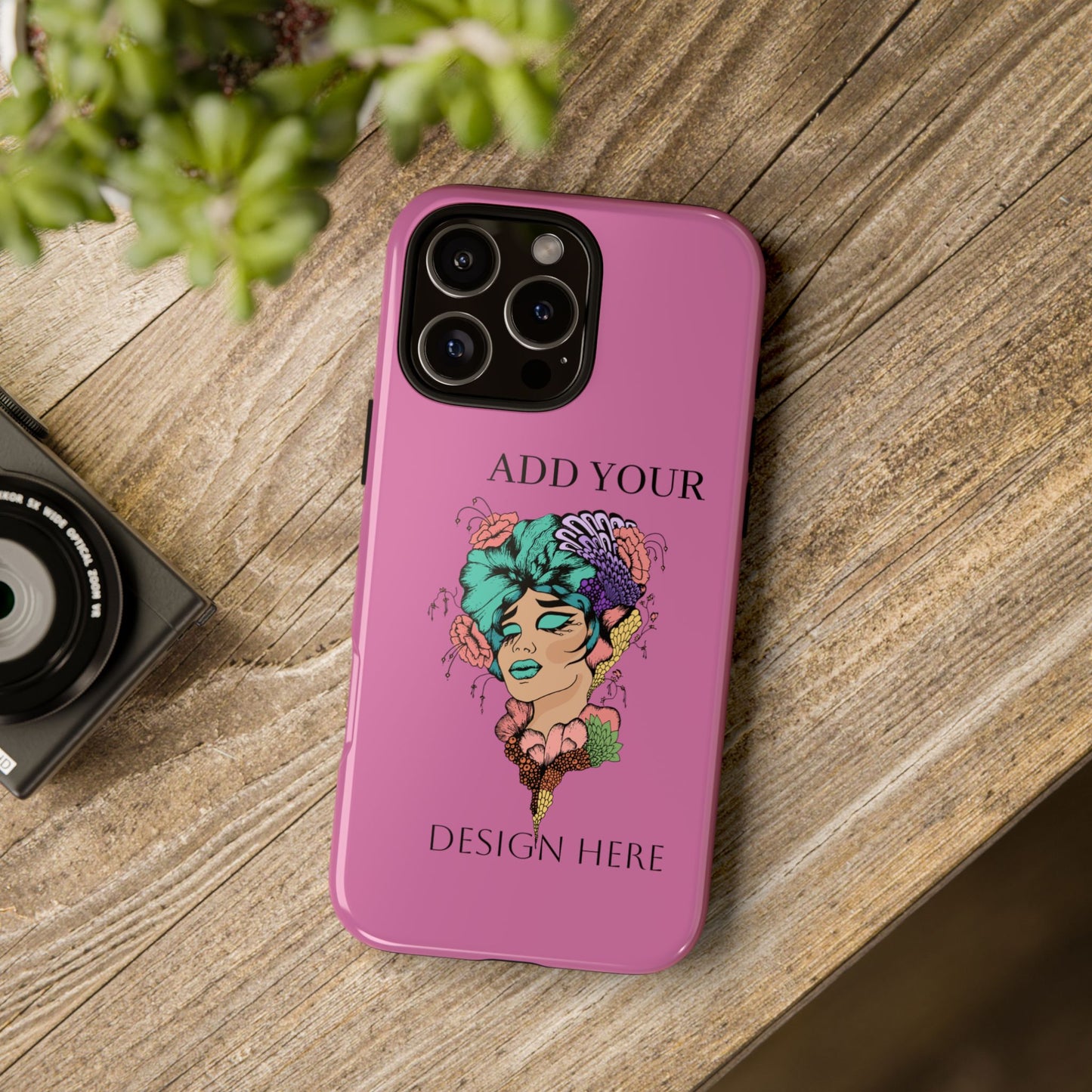 Tough Cases Phone Case, Custom Art Case for Her, Unique Gift, Flower Design, Personalized Phone Accessory, Stylish Cell Cover