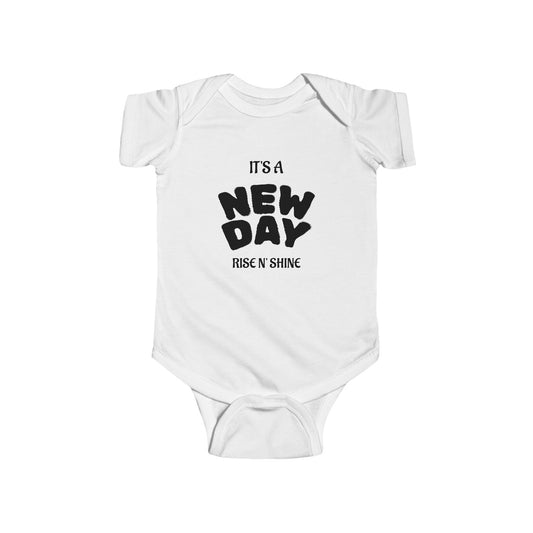 New Day Infant Bodysuit - Cute Newborn Outfit for Baby Girl/Boy