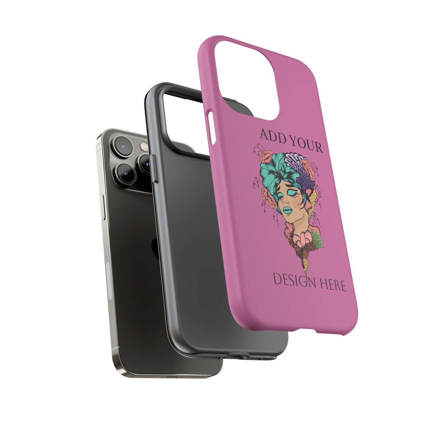 Tough Cases Phone Case, Custom Art Case for Her, Unique Gift, Flower Design, Personalized Phone Accessory, Stylish Cell Cover