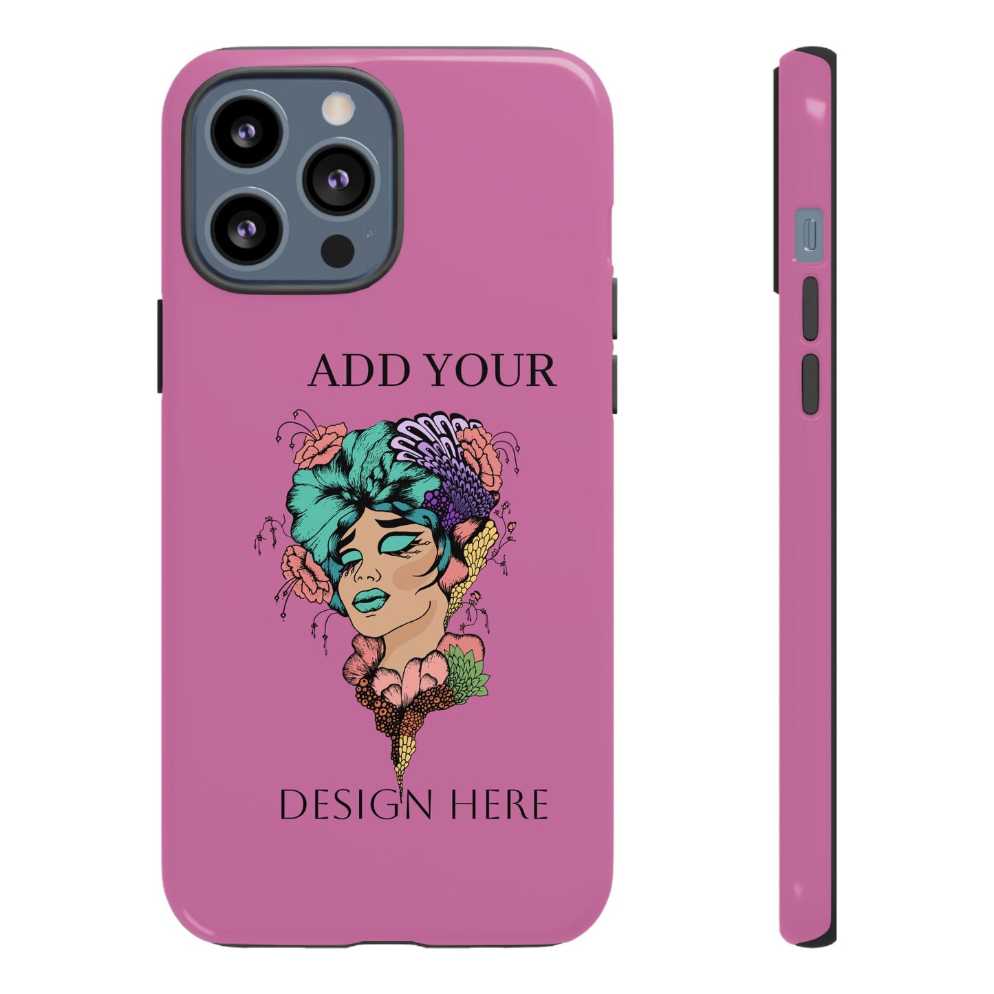 Tough Cases Phone Case, Custom Art Case for Her, Unique Gift, Flower Design, Personalized Phone Accessory, Stylish Cell Cover