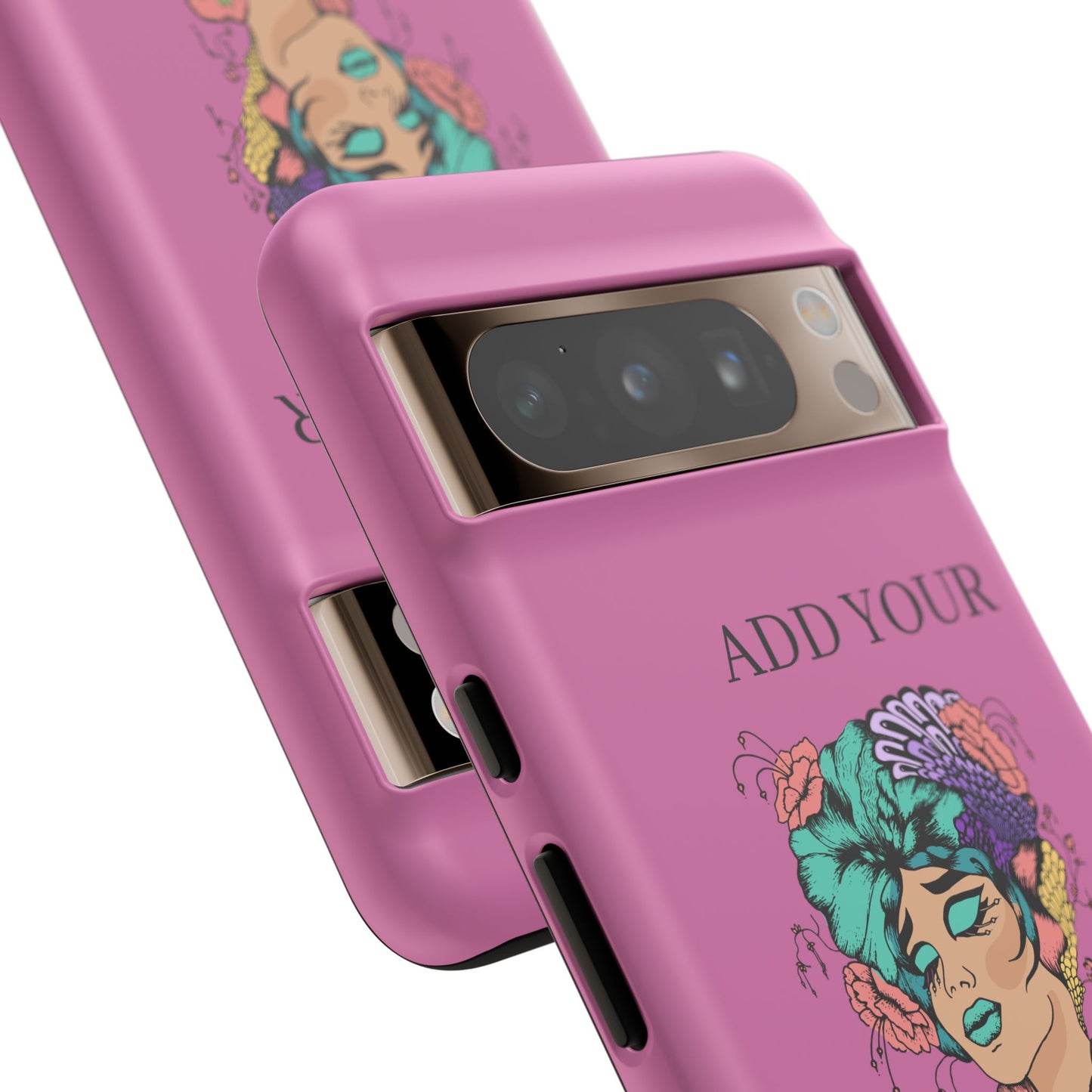 Tough Cases Phone Case, Custom Art Case for Her, Unique Gift, Flower Design, Personalized Phone Accessory, Stylish Cell Cover