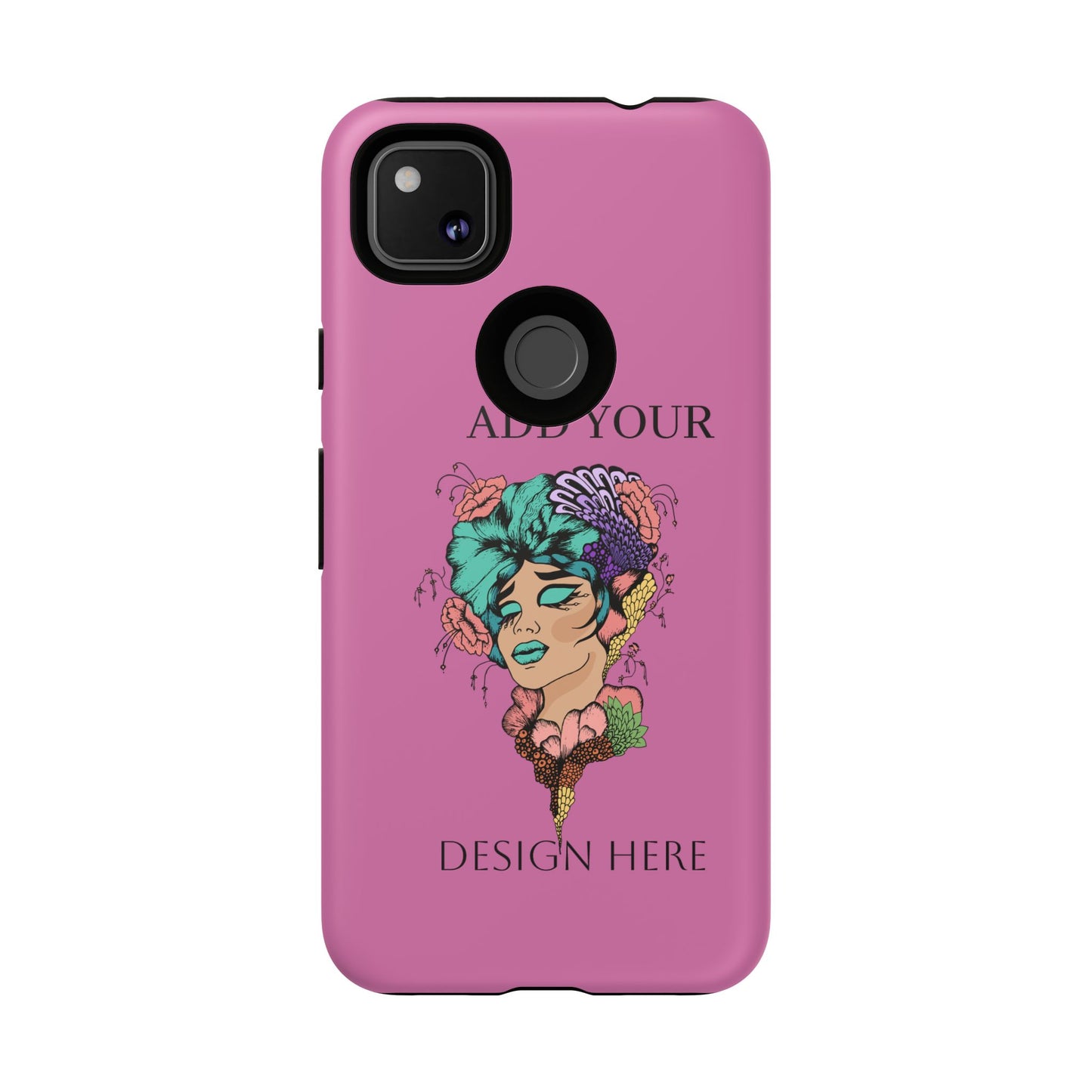Tough Cases Phone Case, Custom Art Case for Her, Unique Gift, Flower Design, Personalized Phone Accessory, Stylish Cell Cover