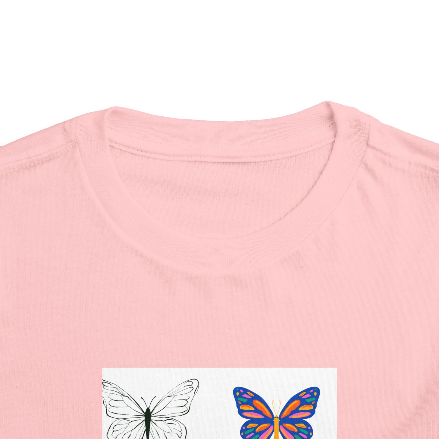 Butterfly Toddler Tee, Cute Kids Shirt, Summer Outfit, Nature Lover Gift, Playful Apparel for Little Ones, Butterfly Design T-Shirt