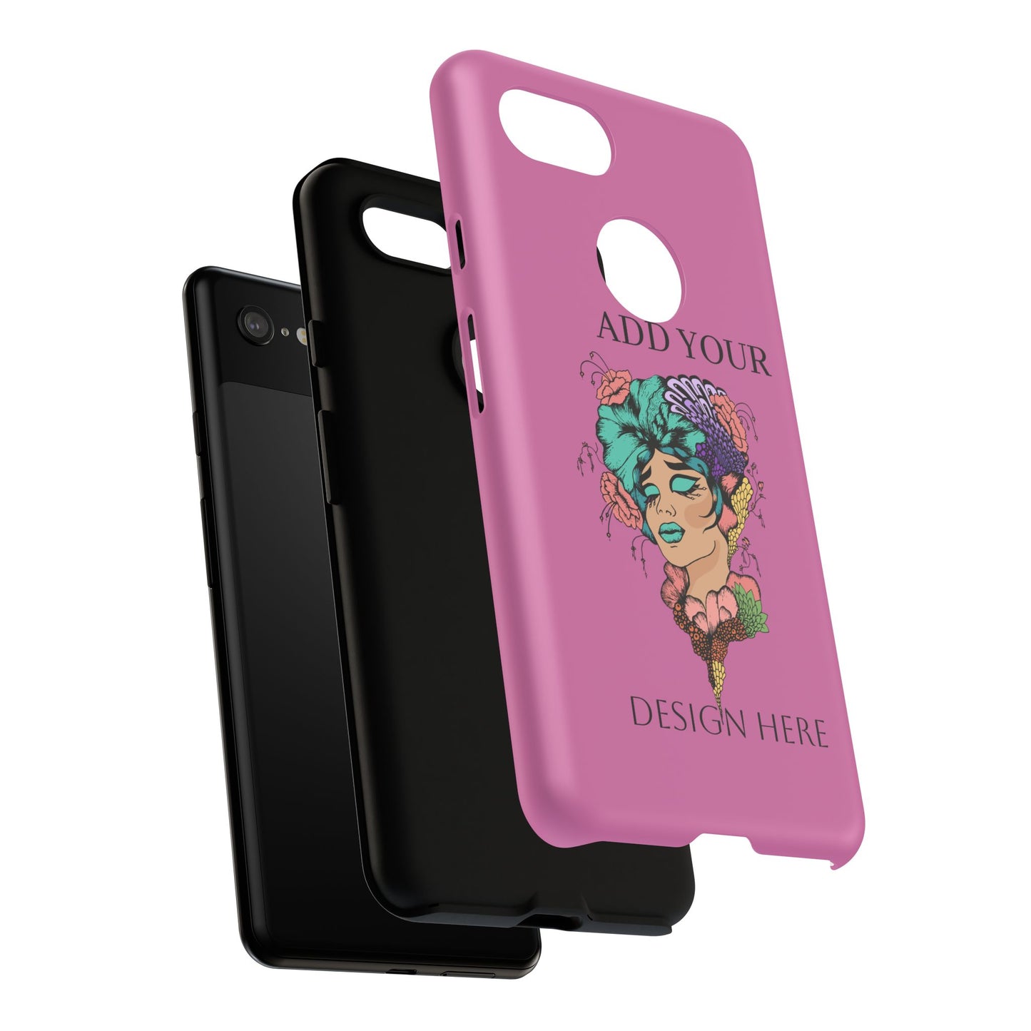 Tough Cases Phone Case, Custom Art Case for Her, Unique Gift, Flower Design, Personalized Phone Accessory, Stylish Cell Cover