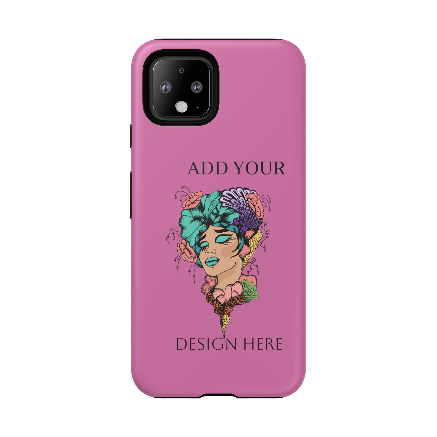 Tough Cases Phone Case, Custom Art Case for Her, Unique Gift, Flower Design, Personalized Phone Accessory, Stylish Cell Cover