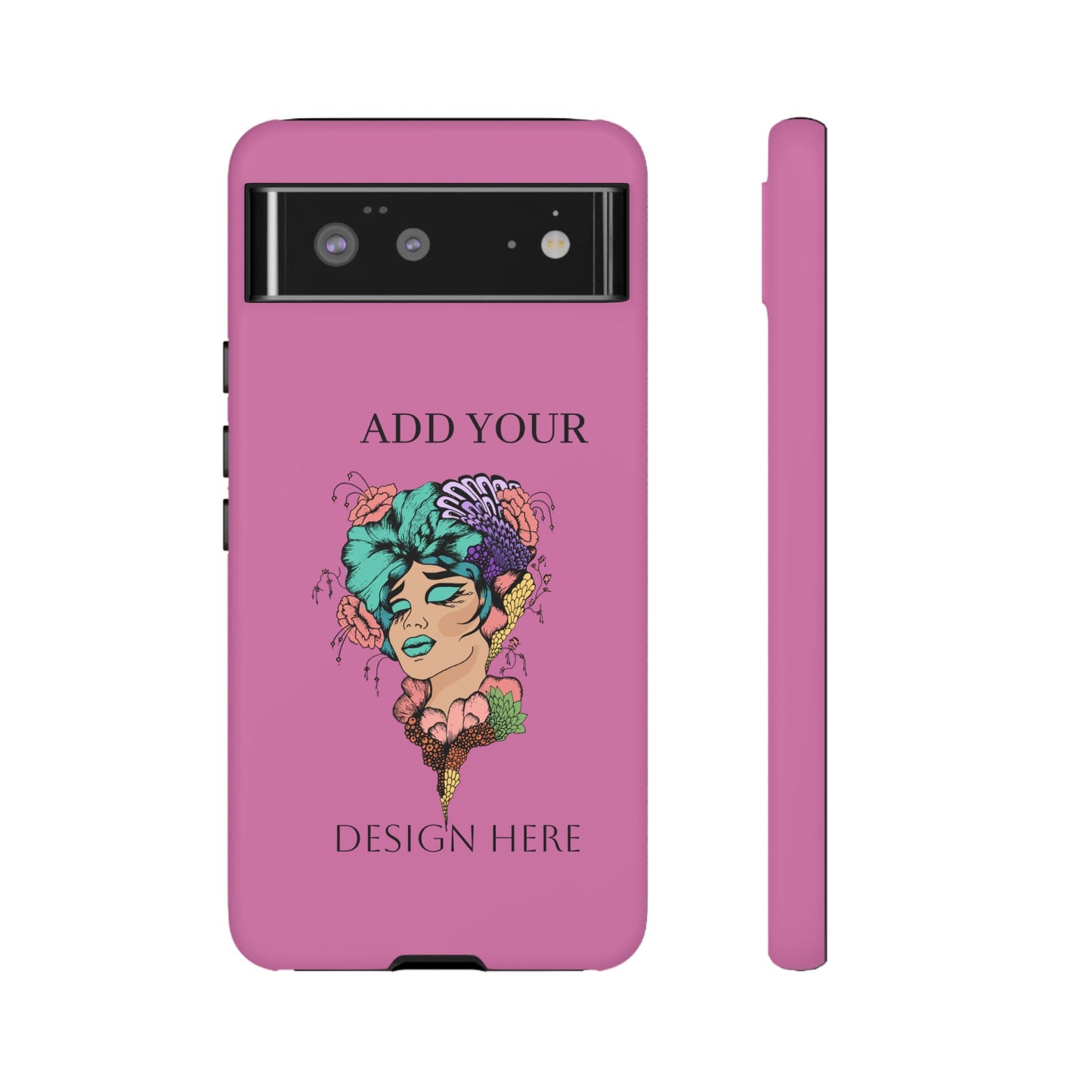 Tough Cases Phone Case, Custom Art Case for Her, Unique Gift, Flower Design, Personalized Phone Accessory, Stylish Cell Cover