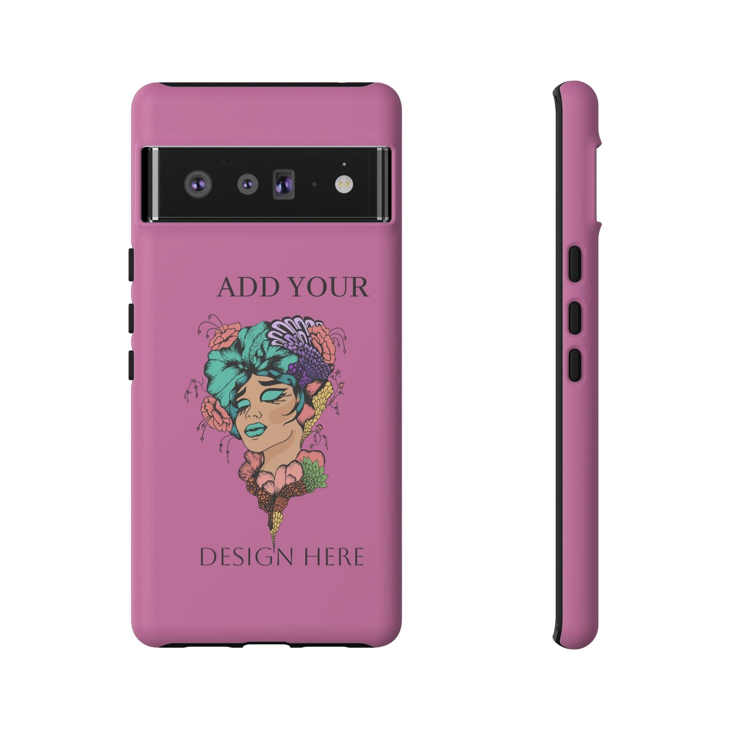Tough Cases Phone Case, Custom Art Case for Her, Unique Gift, Flower Design, Personalized Phone Accessory, Stylish Cell Cover
