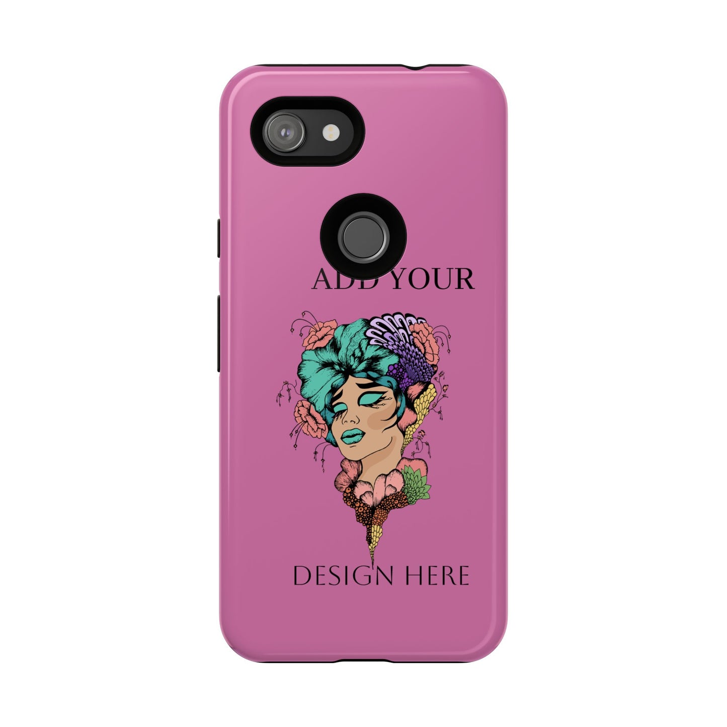 Tough Cases Phone Case, Custom Art Case for Her, Unique Gift, Flower Design, Personalized Phone Accessory, Stylish Cell Cover