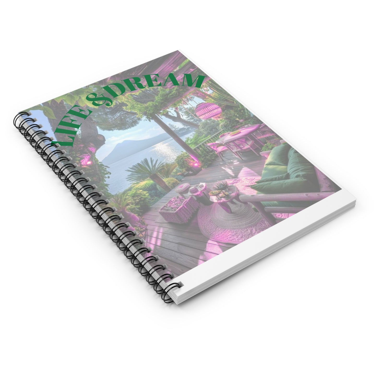 Serene Life & Dream Notebook - Perfect for Journaling, Gift, Office Supplies, Back to School, Travel Diary