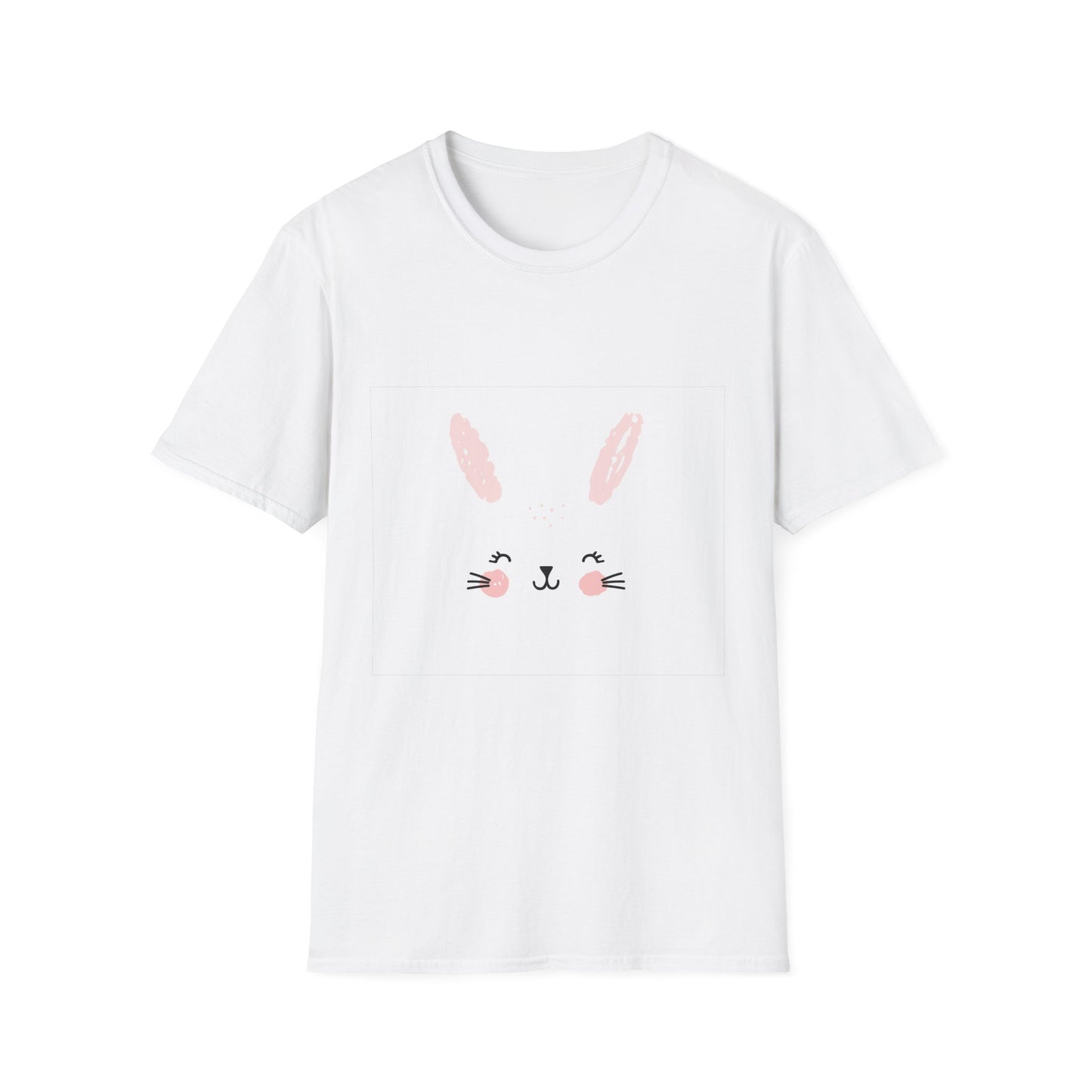 Cute Bunny Graphic Unisex T-Shirt, Easter Gift, Spring Fashion, Kids and Adults, Casual Wear, Animal Lovers