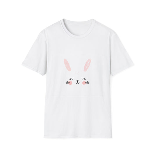 Cute Bunny Graphic Unisex T-Shirt, Easter Gift, Spring Fashion, Kids and Adults, Casual Wear, Animal Lovers