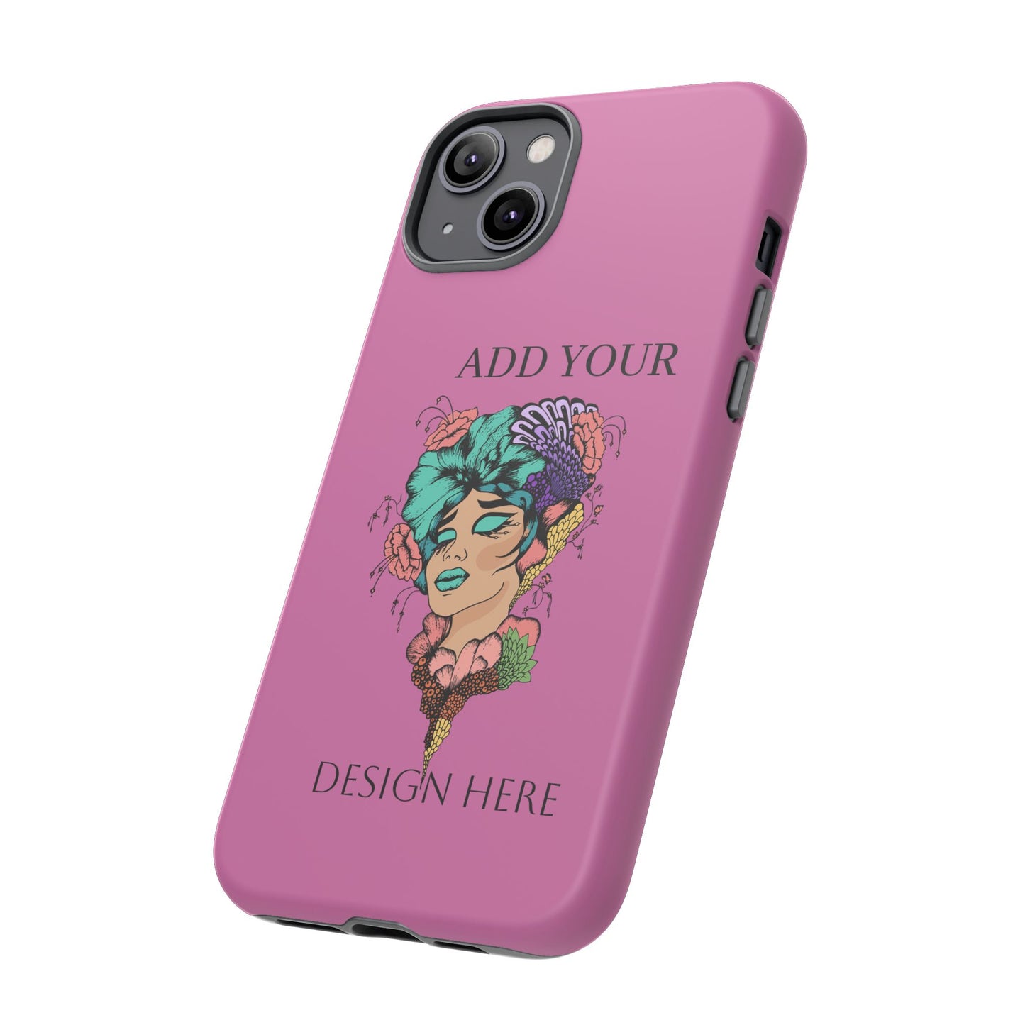 Tough Cases Phone Case, Custom Art Case for Her, Unique Gift, Flower Design, Personalized Phone Accessory, Stylish Cell Cover