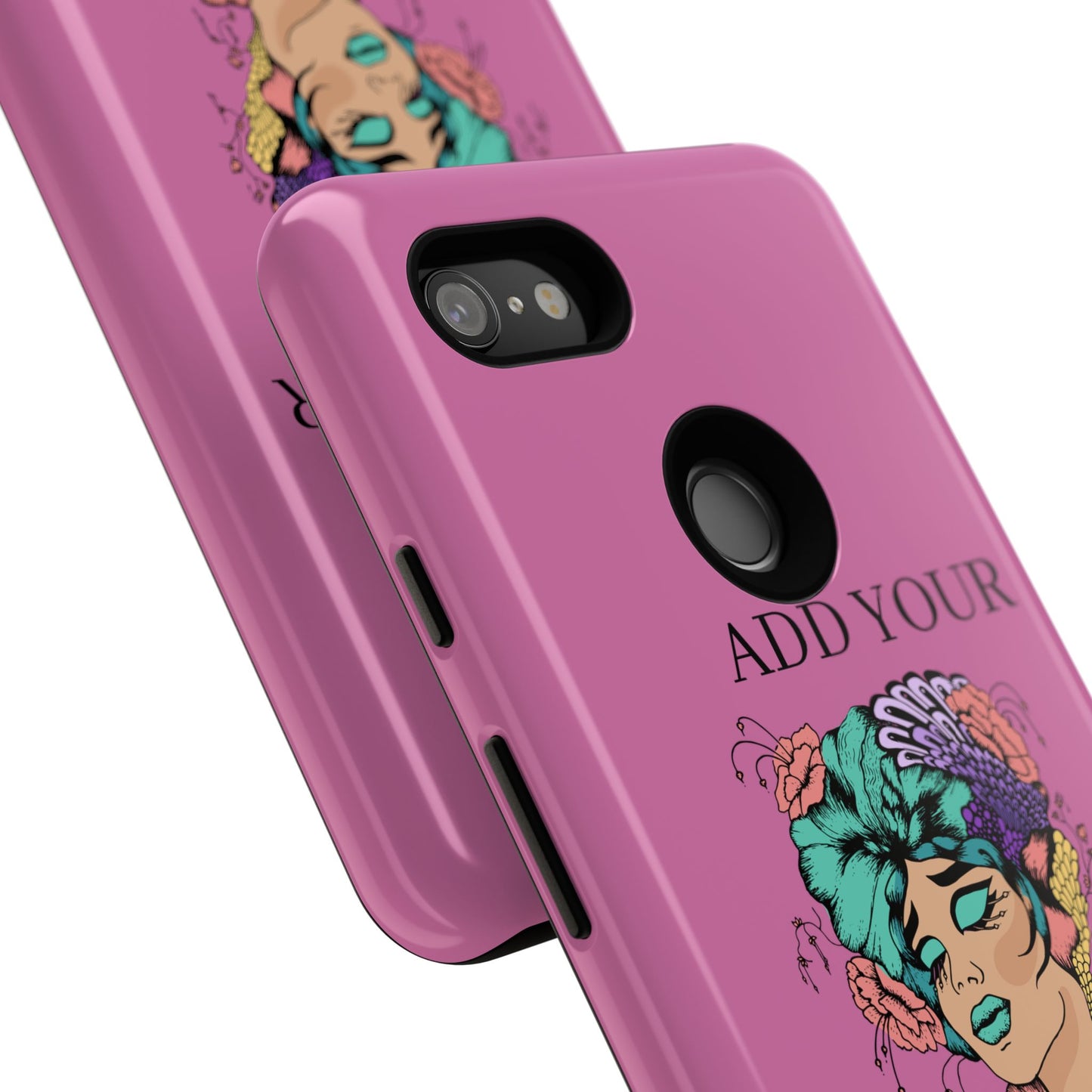 Tough Cases Phone Case, Custom Art Case for Her, Unique Gift, Flower Design, Personalized Phone Accessory, Stylish Cell Cover