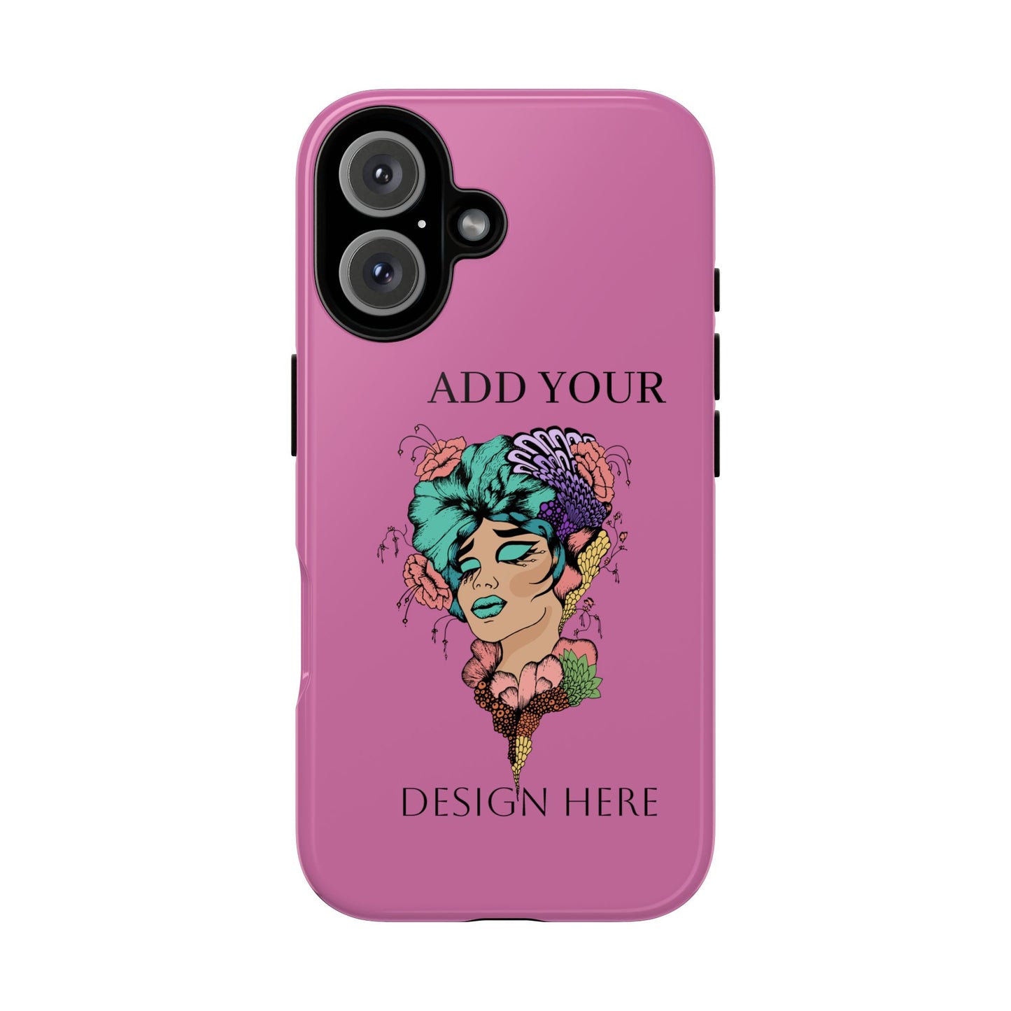 Tough Cases Phone Case, Custom Art Case for Her, Unique Gift, Flower Design, Personalized Phone Accessory, Stylish Cell Cover