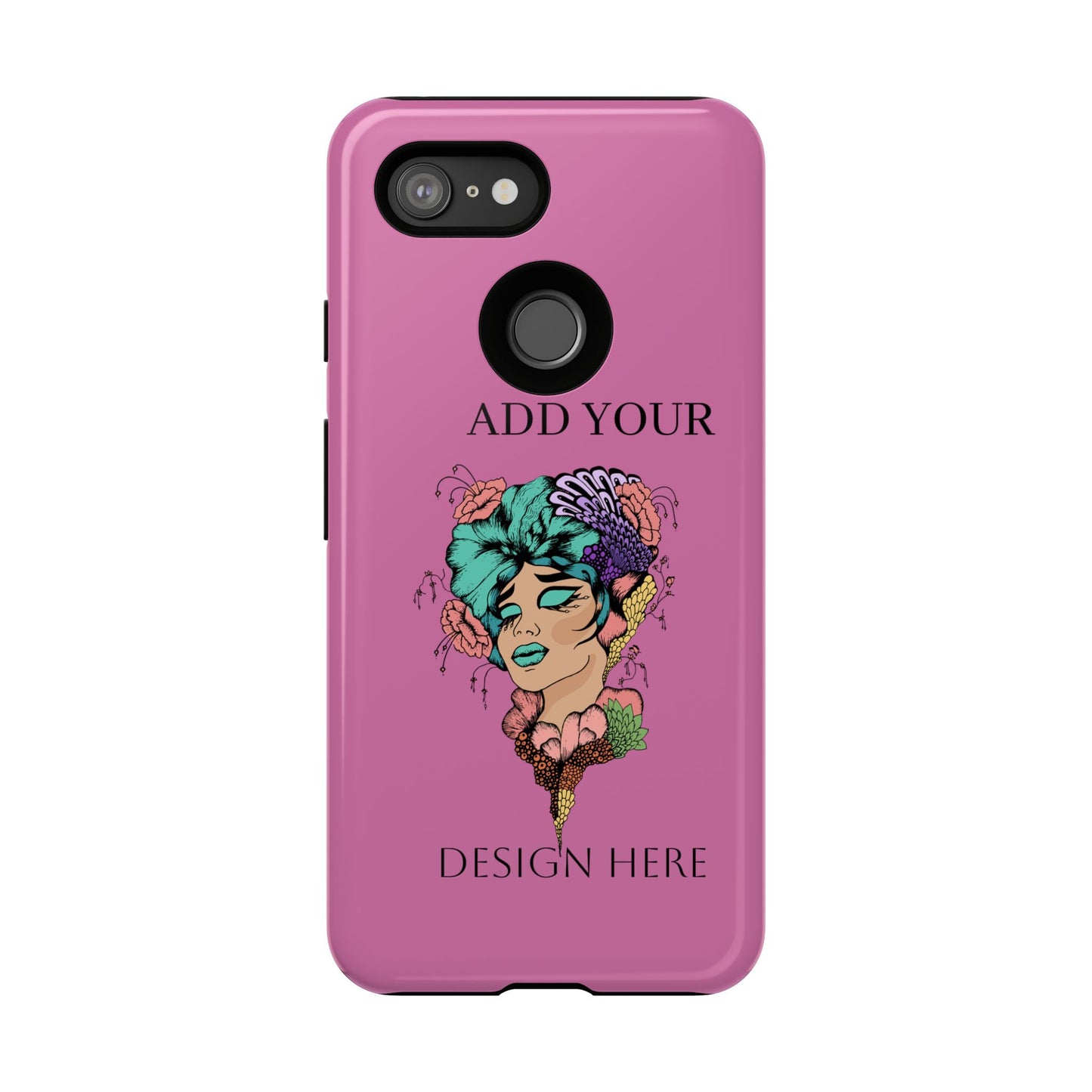 Tough Cases Phone Case, Custom Art Case for Her, Unique Gift, Flower Design, Personalized Phone Accessory, Stylish Cell Cover