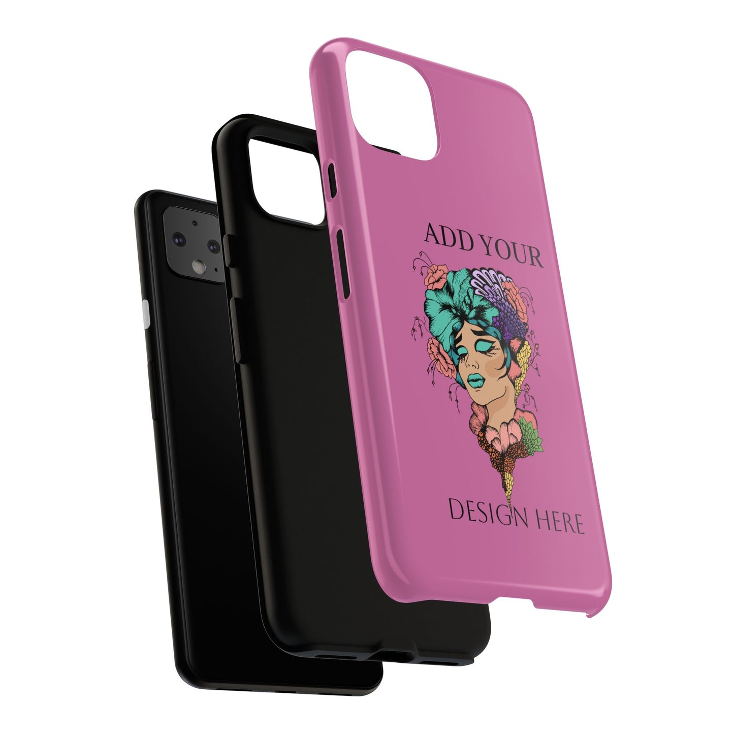 Tough Cases Phone Case, Custom Art Case for Her, Unique Gift, Flower Design, Personalized Phone Accessory, Stylish Cell Cover