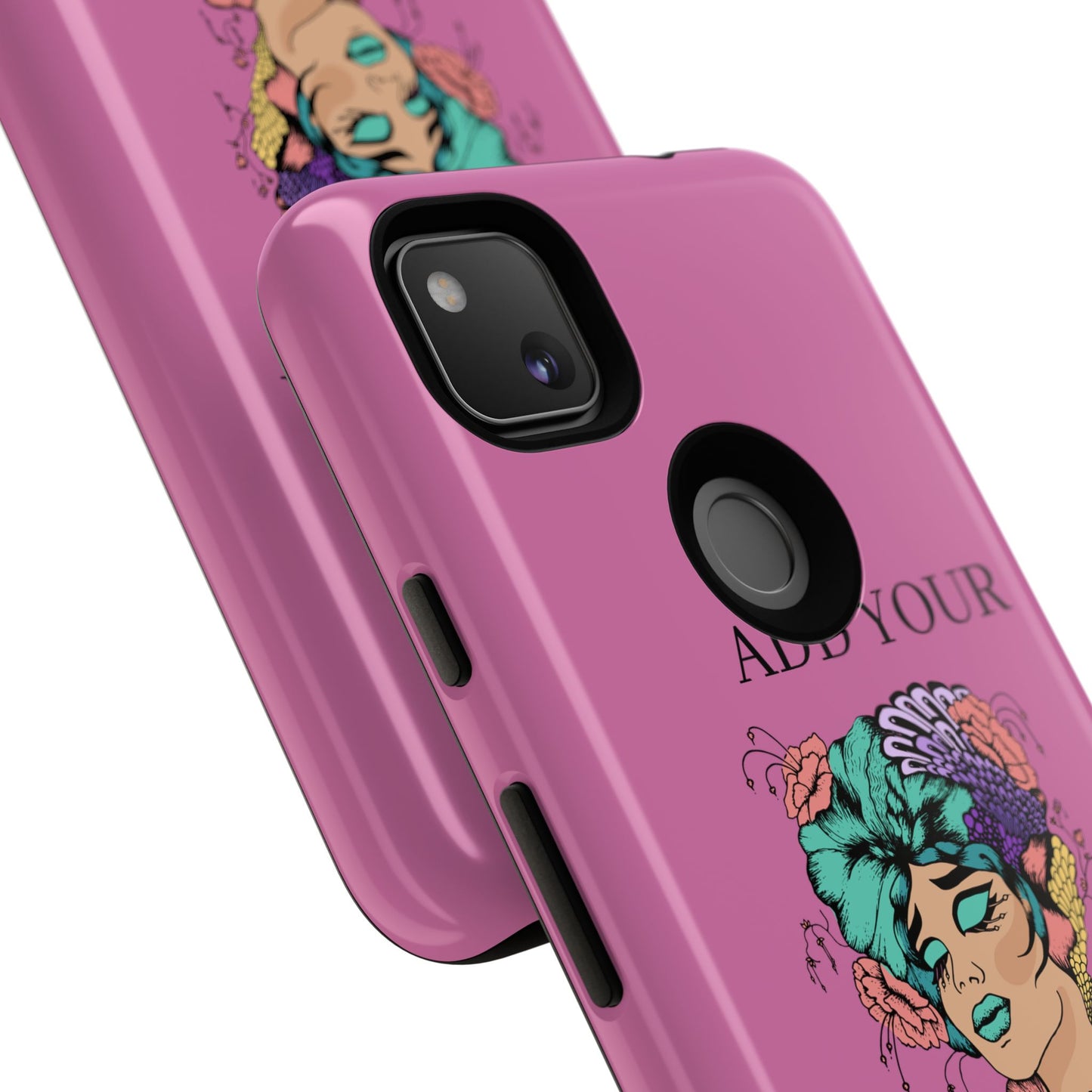 Tough Cases Phone Case, Custom Art Case for Her, Unique Gift, Flower Design, Personalized Phone Accessory, Stylish Cell Cover