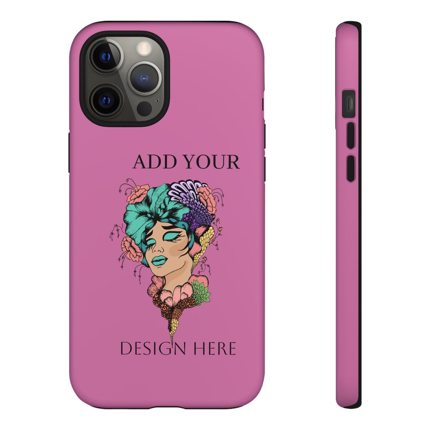 Tough Cases Phone Case, Custom Art Case for Her, Unique Gift, Flower Design, Personalized Phone Accessory, Stylish Cell Cover